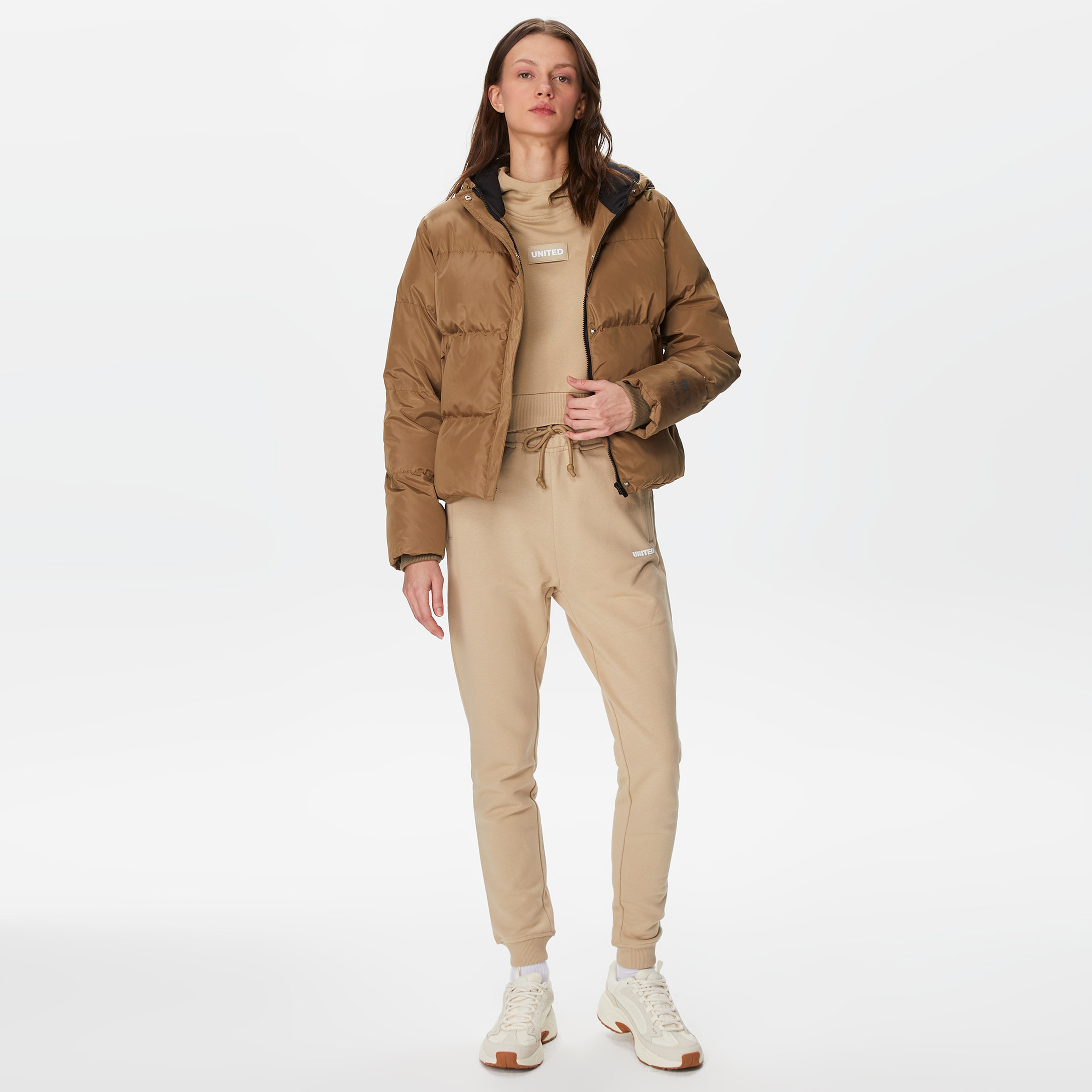 UNITED4 Classic Kadın Kahverengi Mont