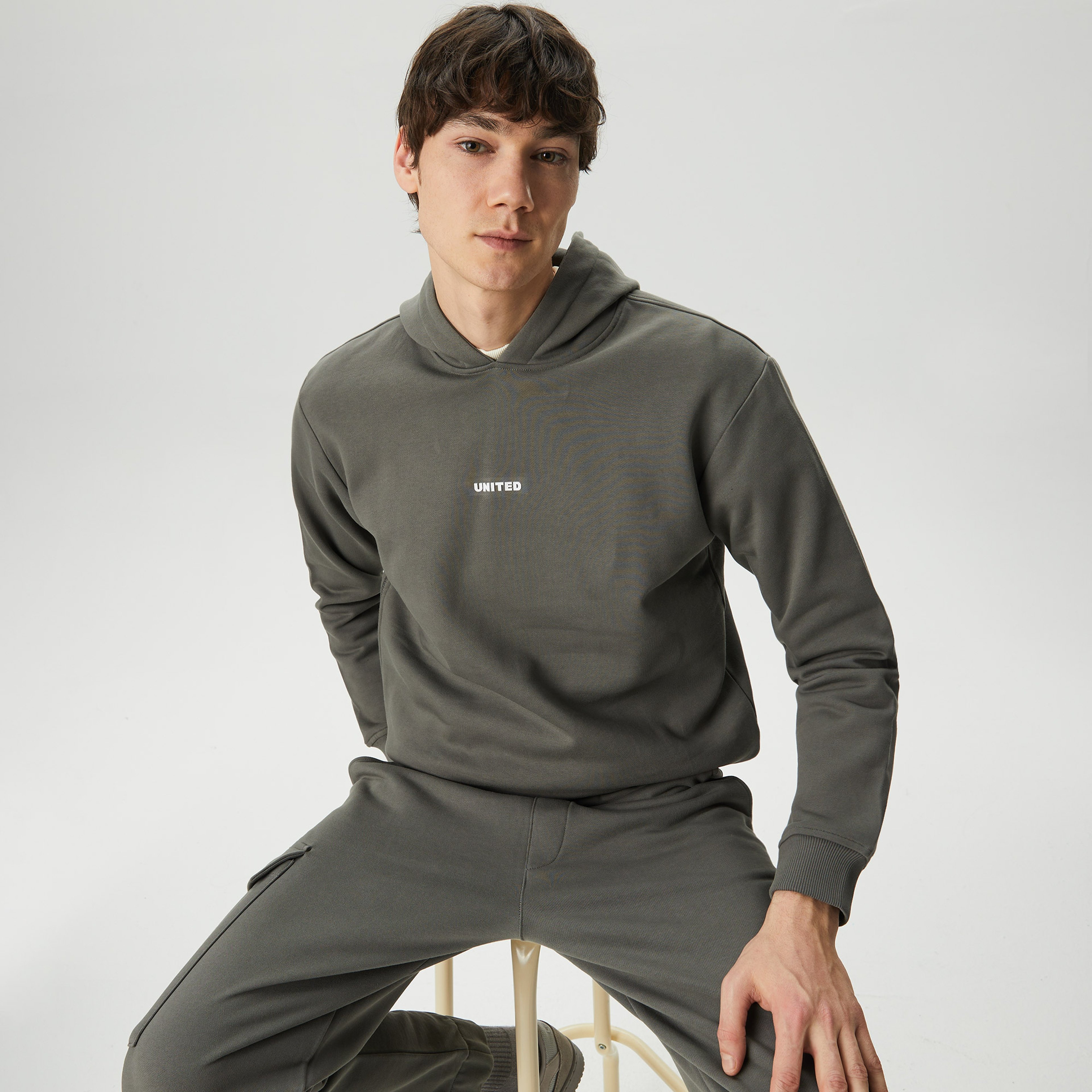 UNITED4 Erkek Gri Sweatshirt