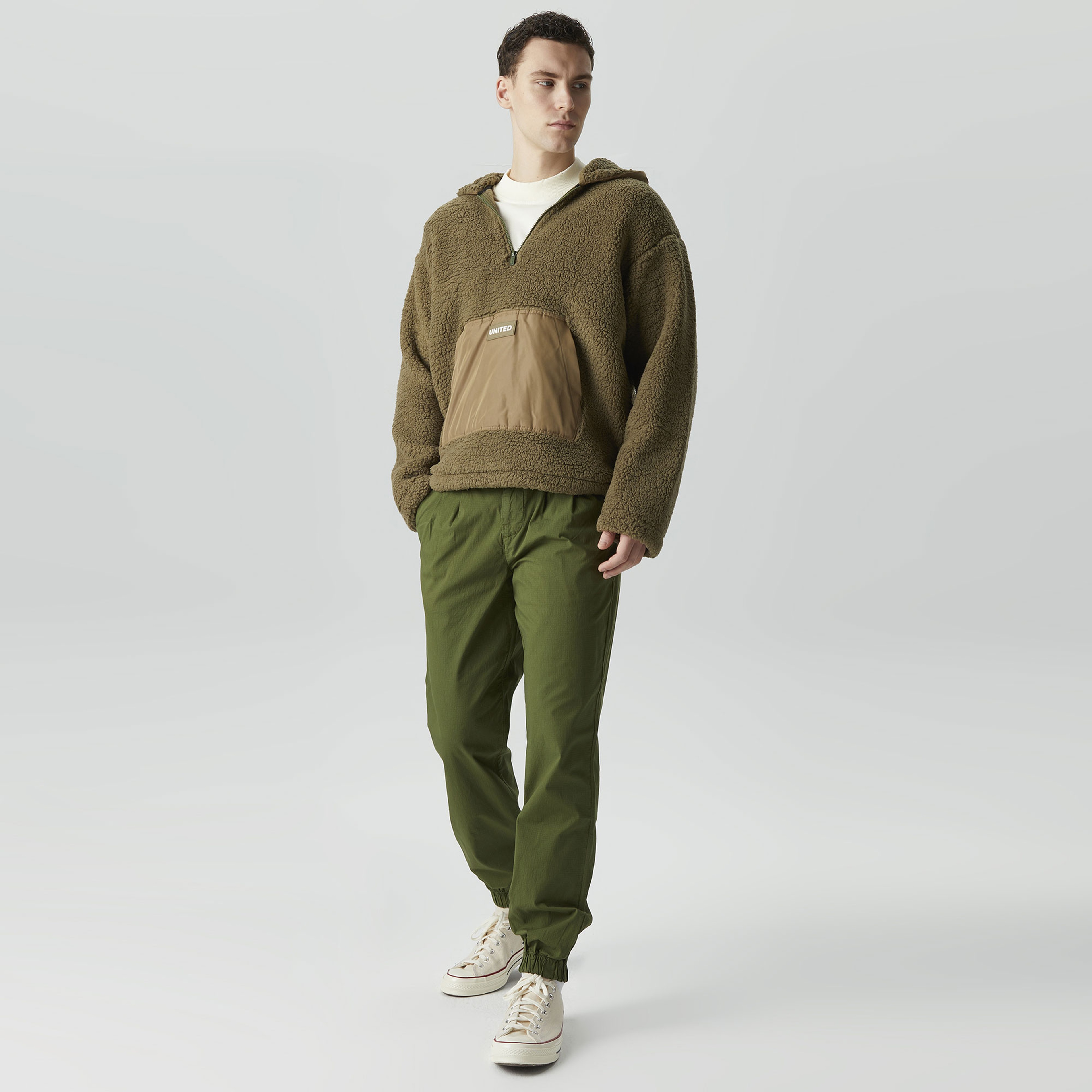 UNITED4 Erkek Haki Sweatshirt