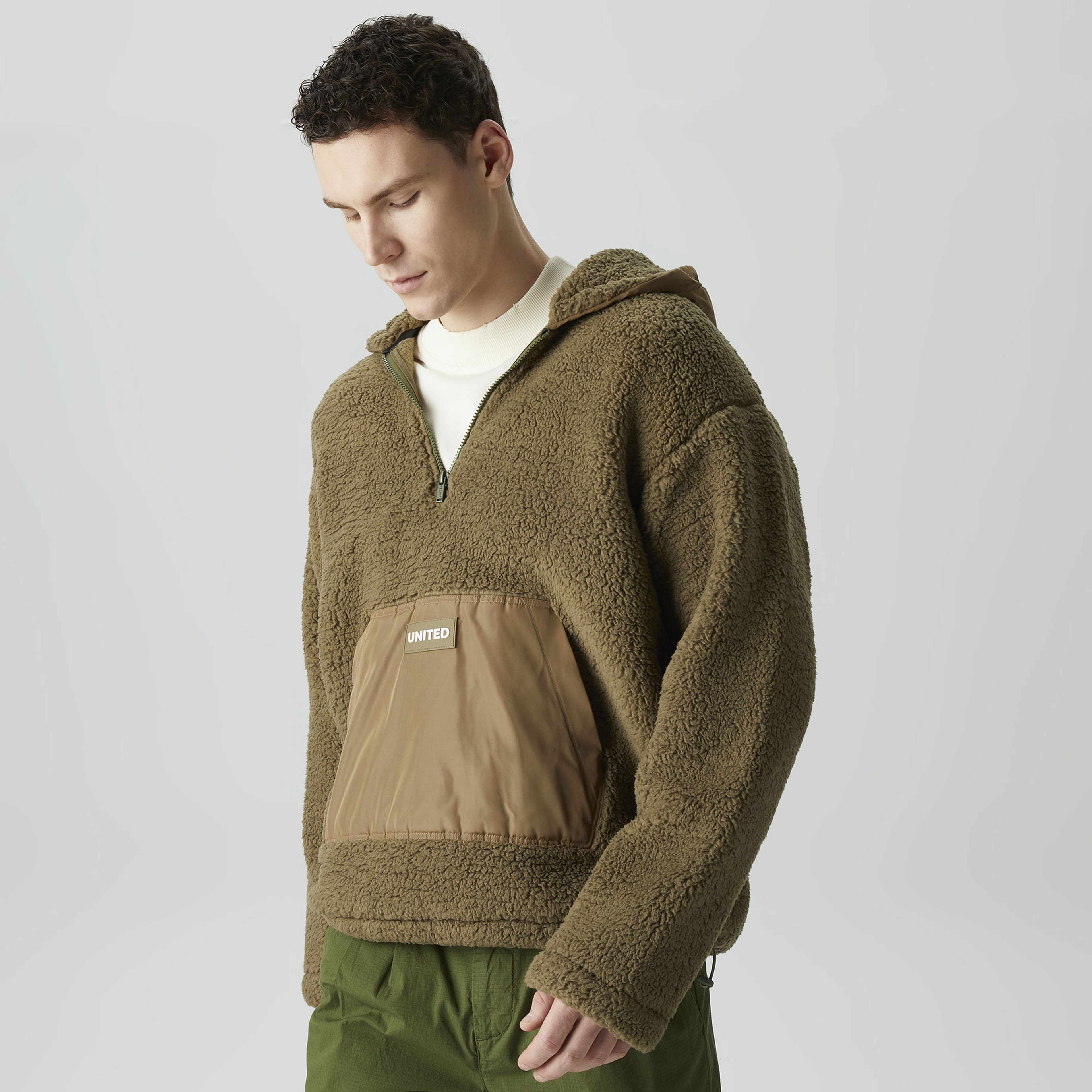 UNITED4 Erkek Haki Sweatshirt