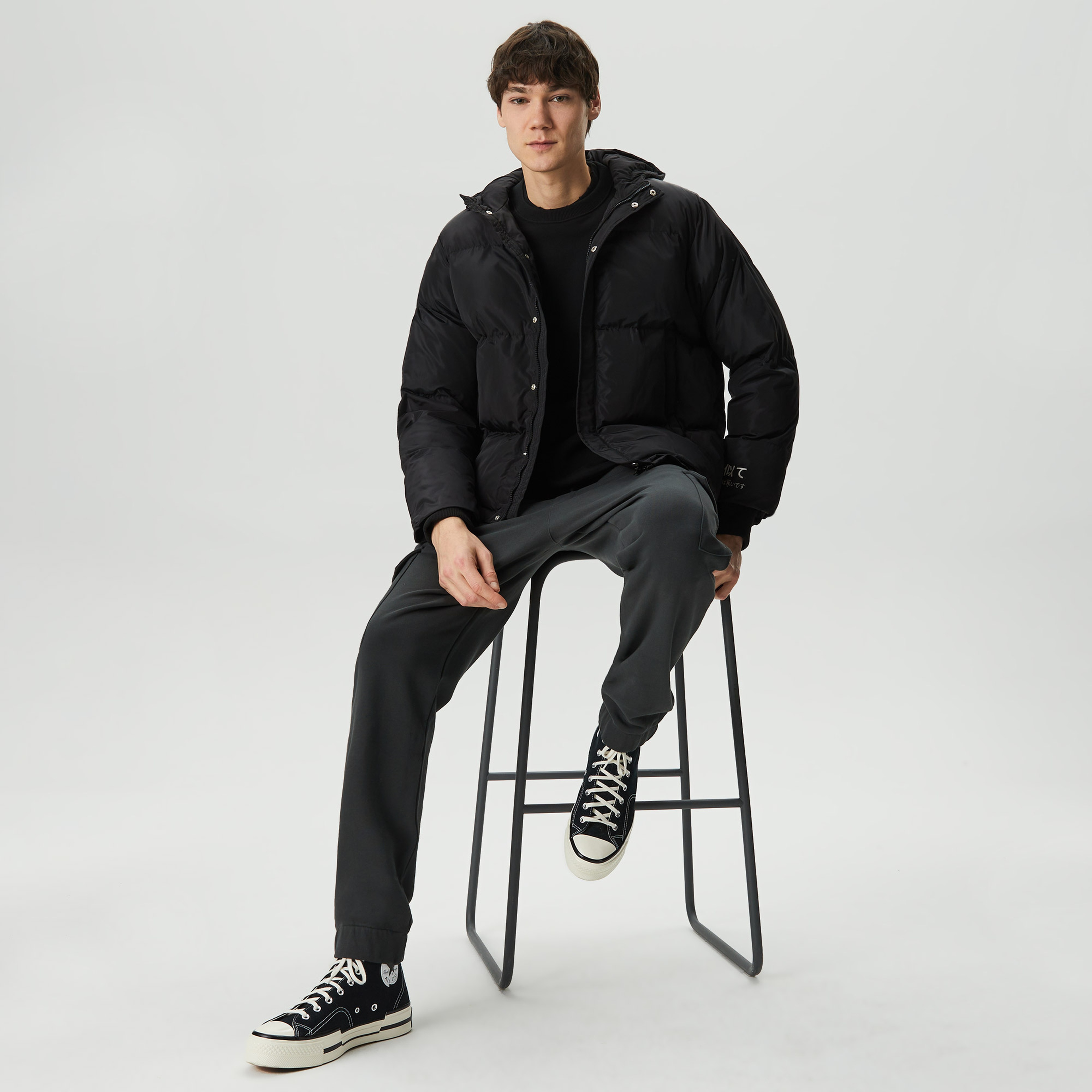 UNITED4 Erkek Siyah Mont