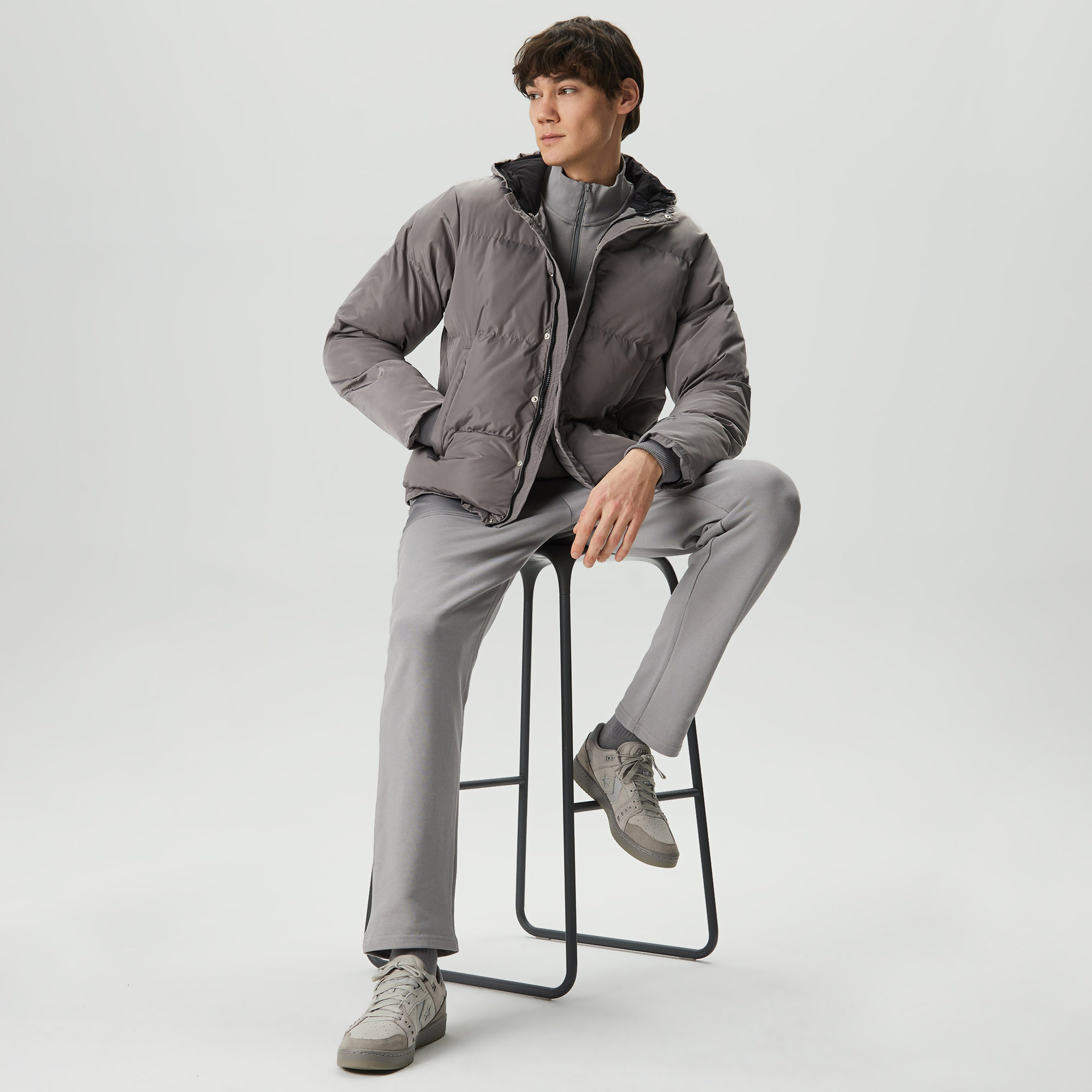 UNITED4 Erkek Gri Mont