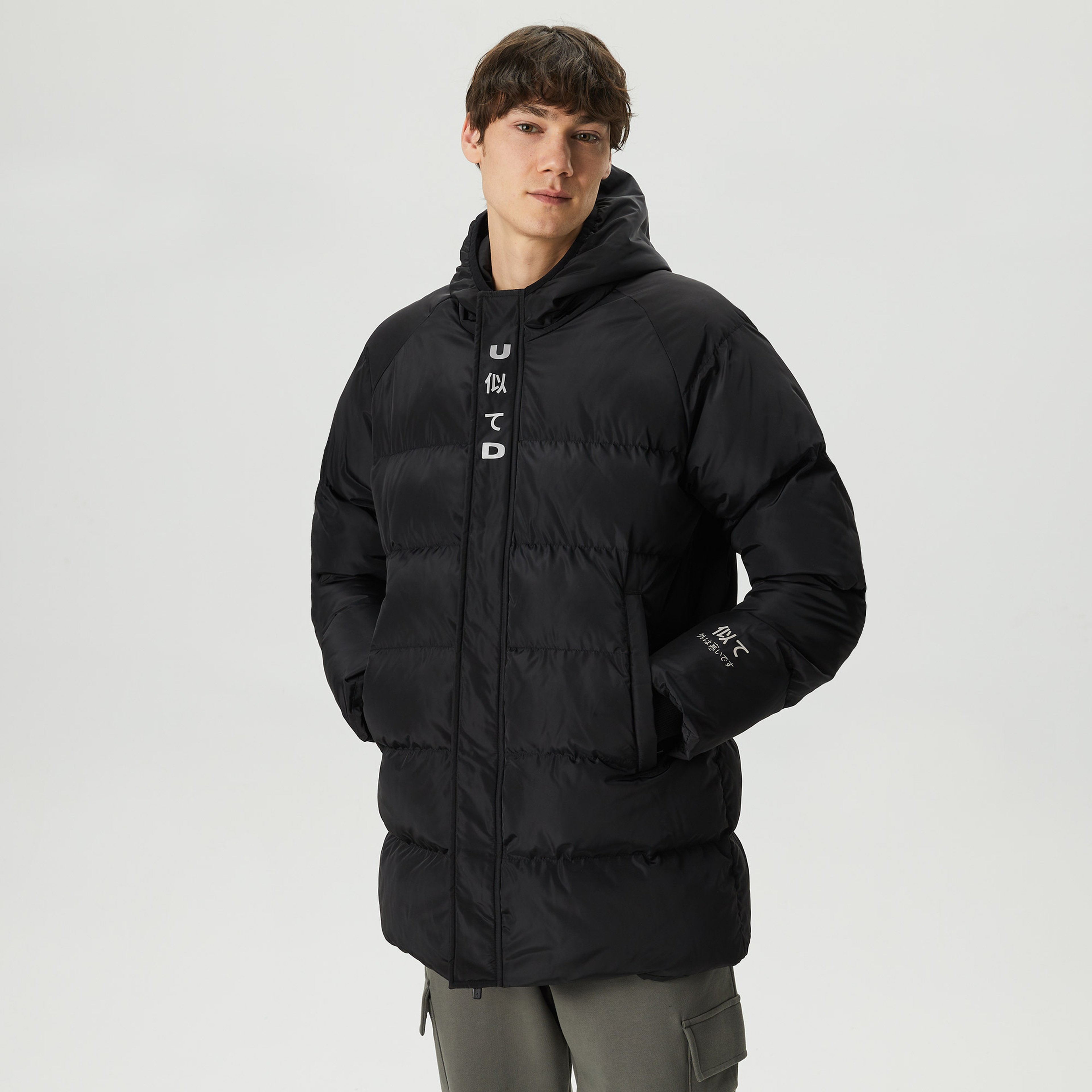 UNITED4 Erkek Siyah Mont