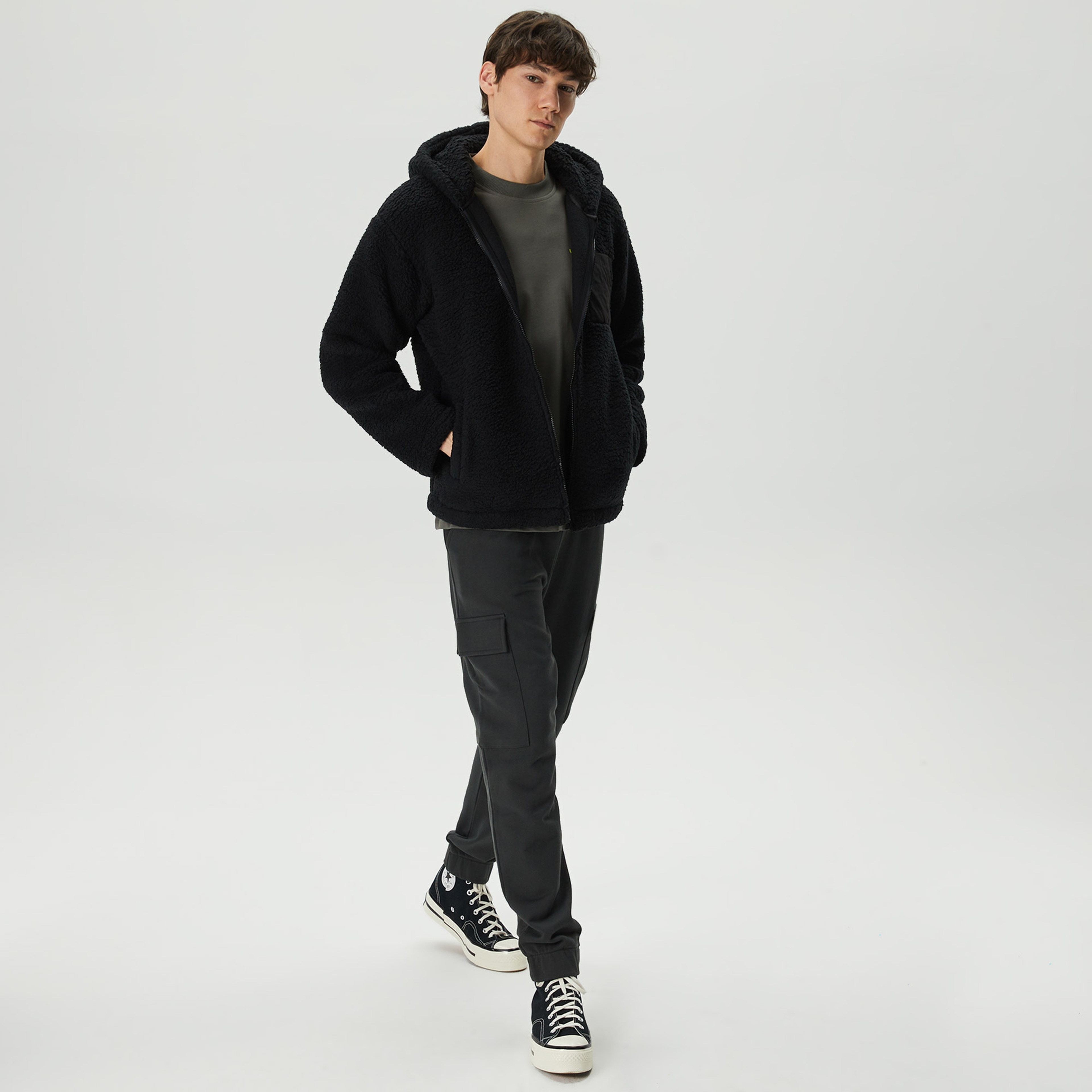 UNITED4 Erkek Siyah Ceket