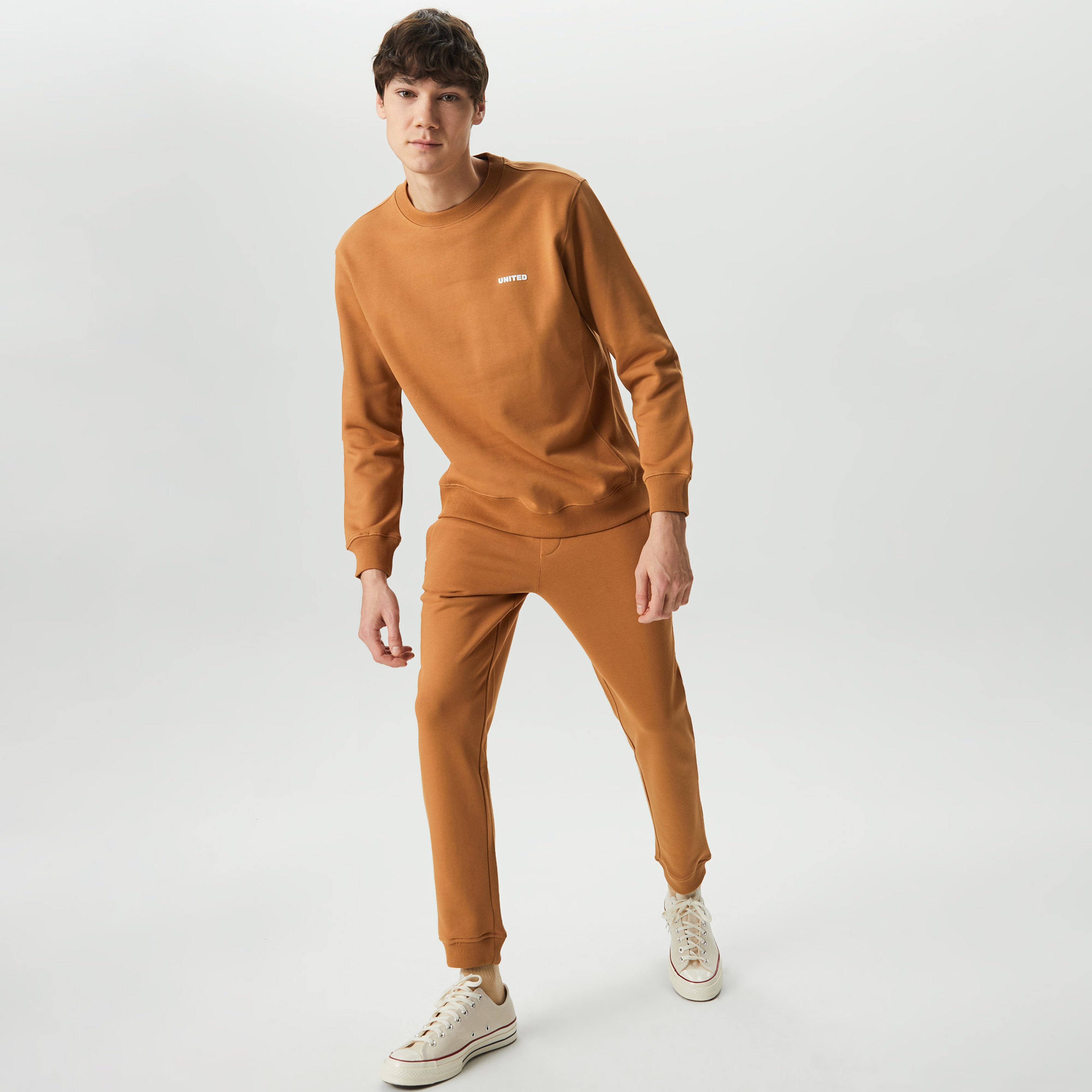 UNITED4 Erkek Kahverengi Sweatshirt