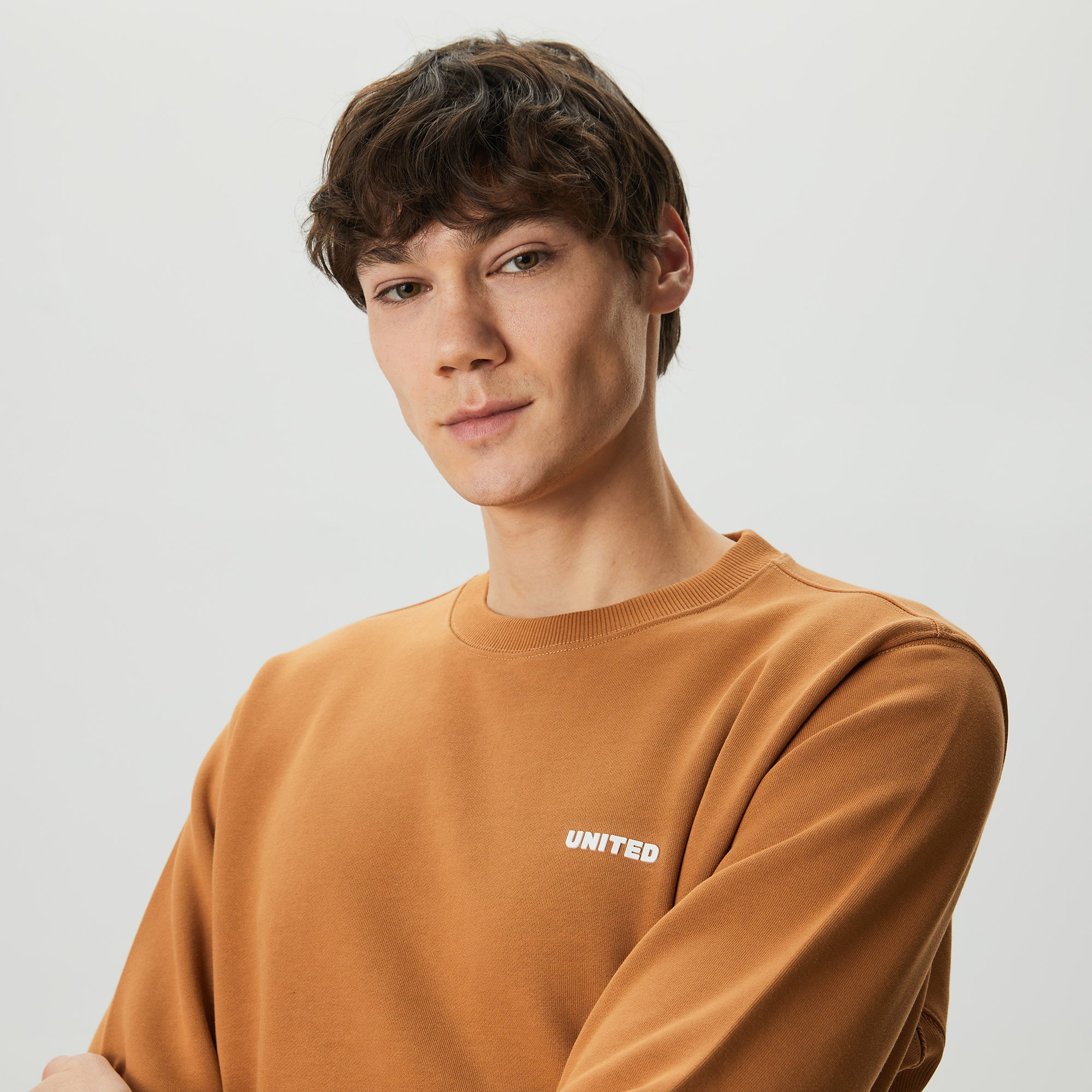 UNITED4 Erkek Kahverengi Sweatshirt