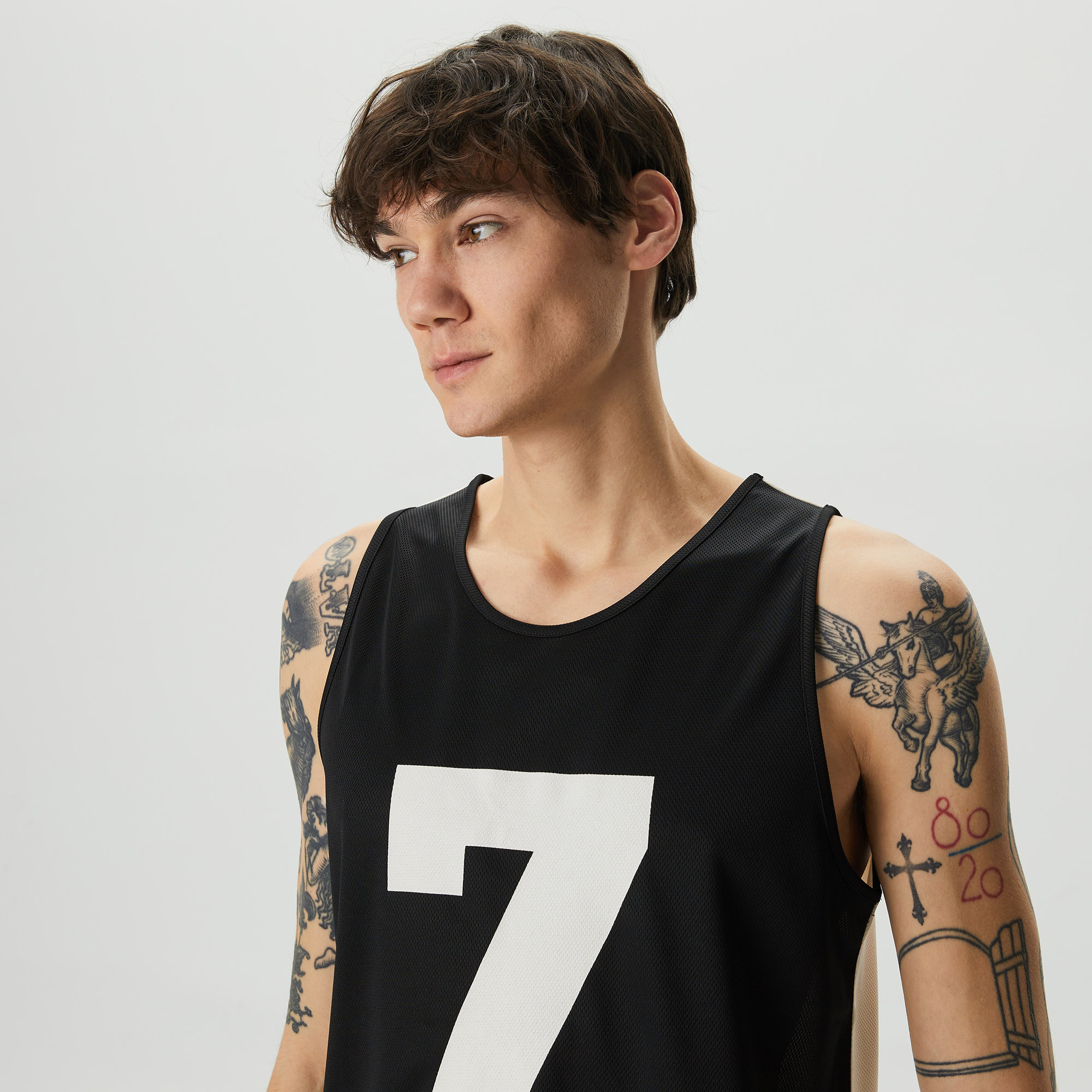 UNITED4 Erkek Siyah/Beyaz T-Shirt