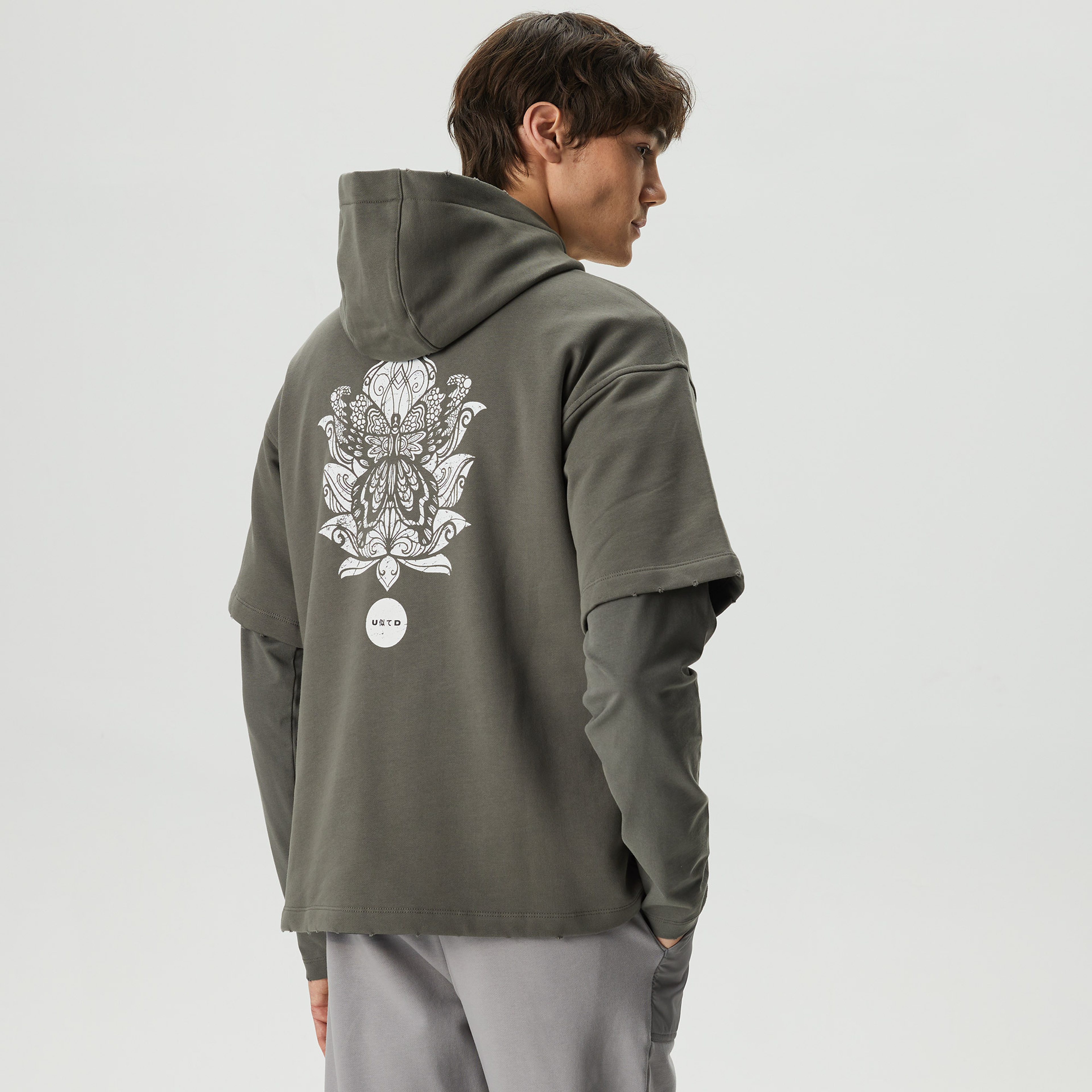 UNITED4 Erkek Gri Sweatshirt