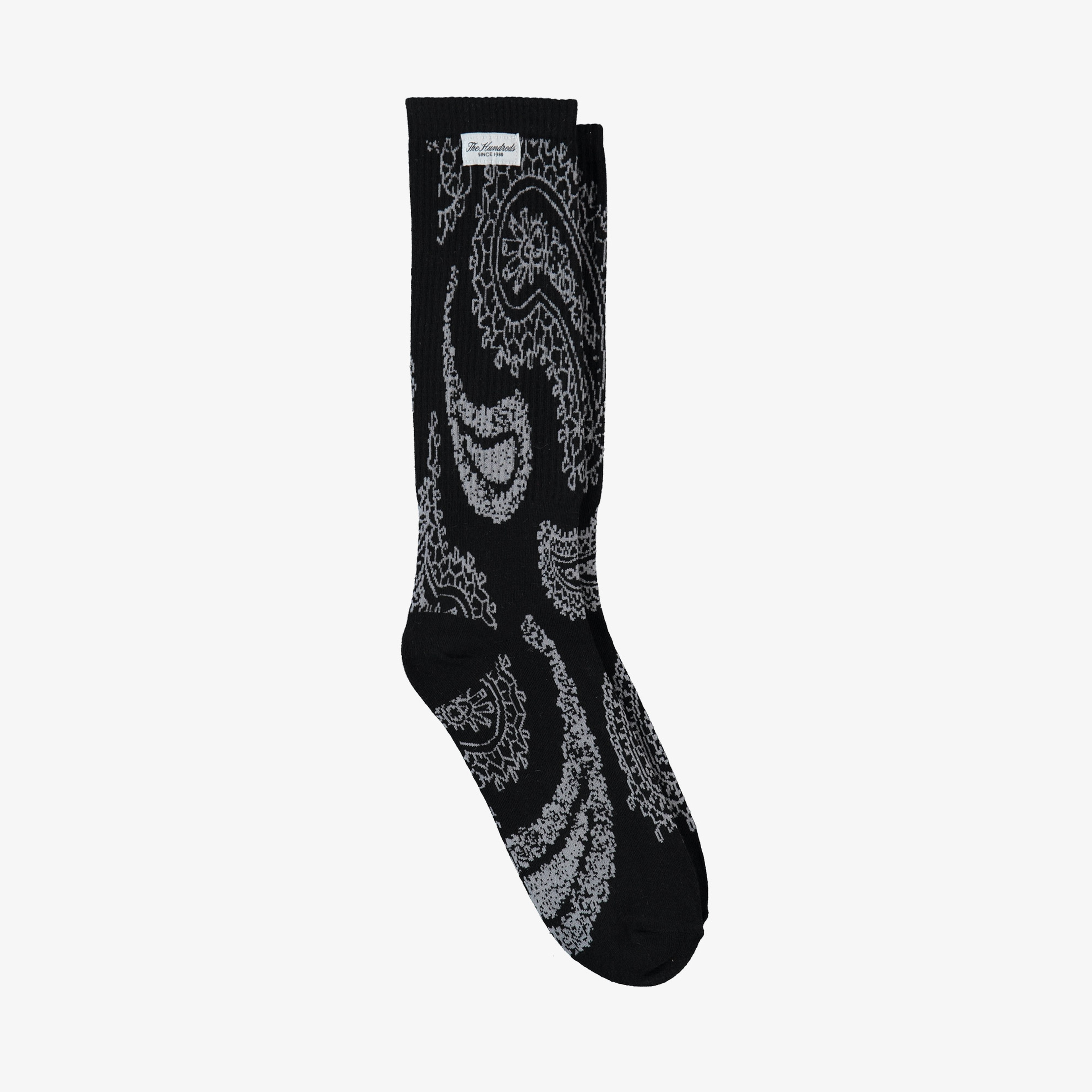 The Hundreds Paisley Erkek Siyah Çorap