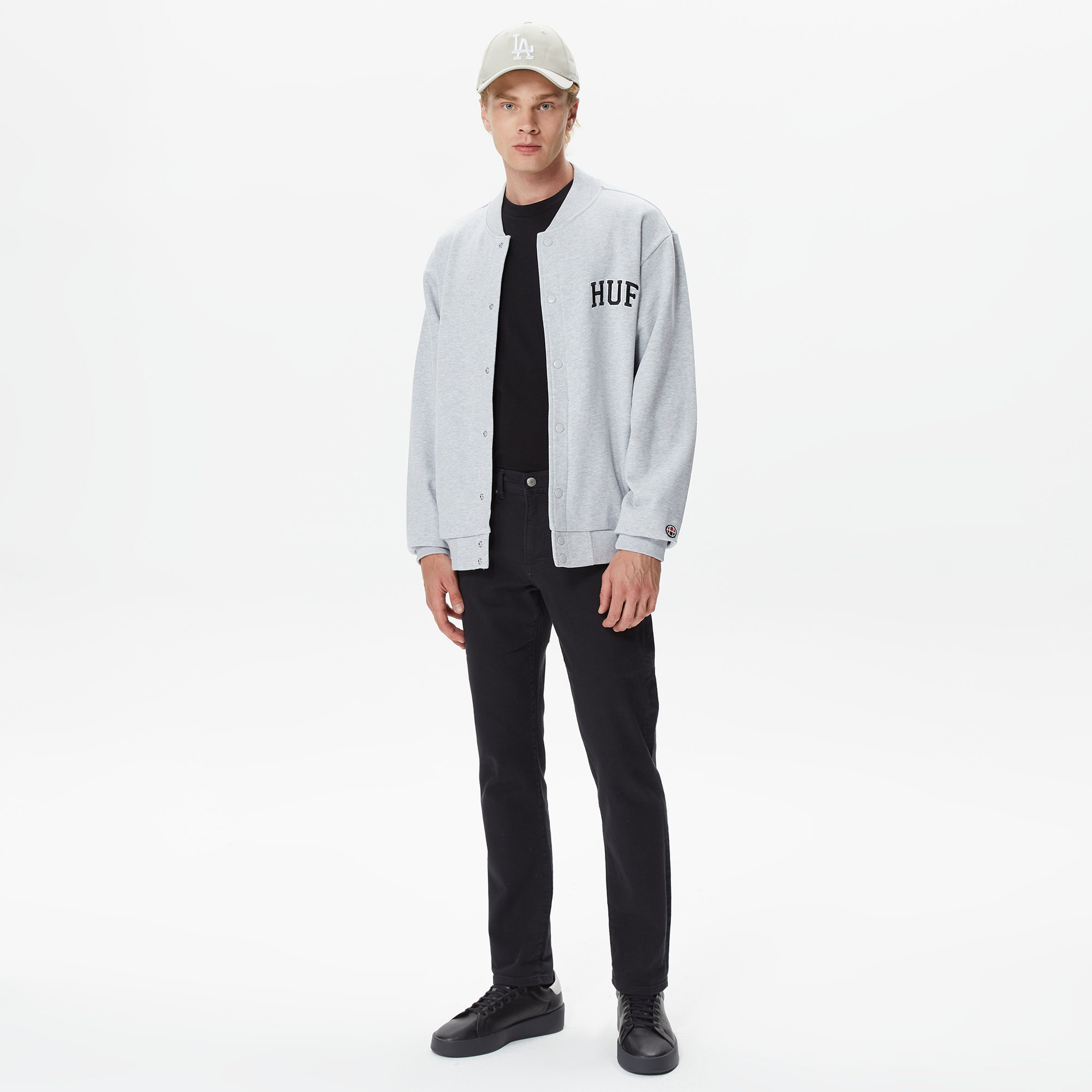 HUF Athletic Heather Erkek Gri Ceket