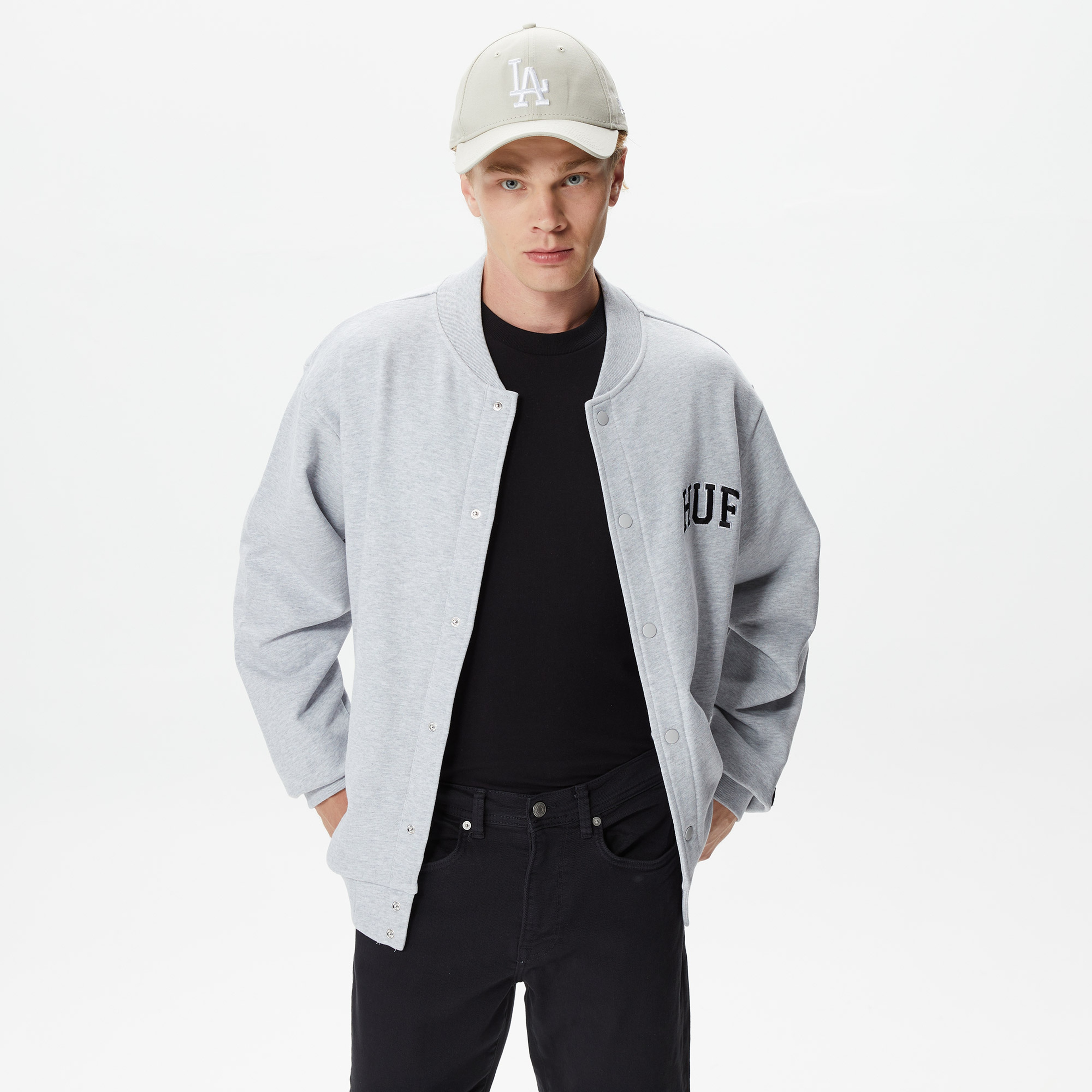 HUF Athletic Heather Erkek Gri Ceket