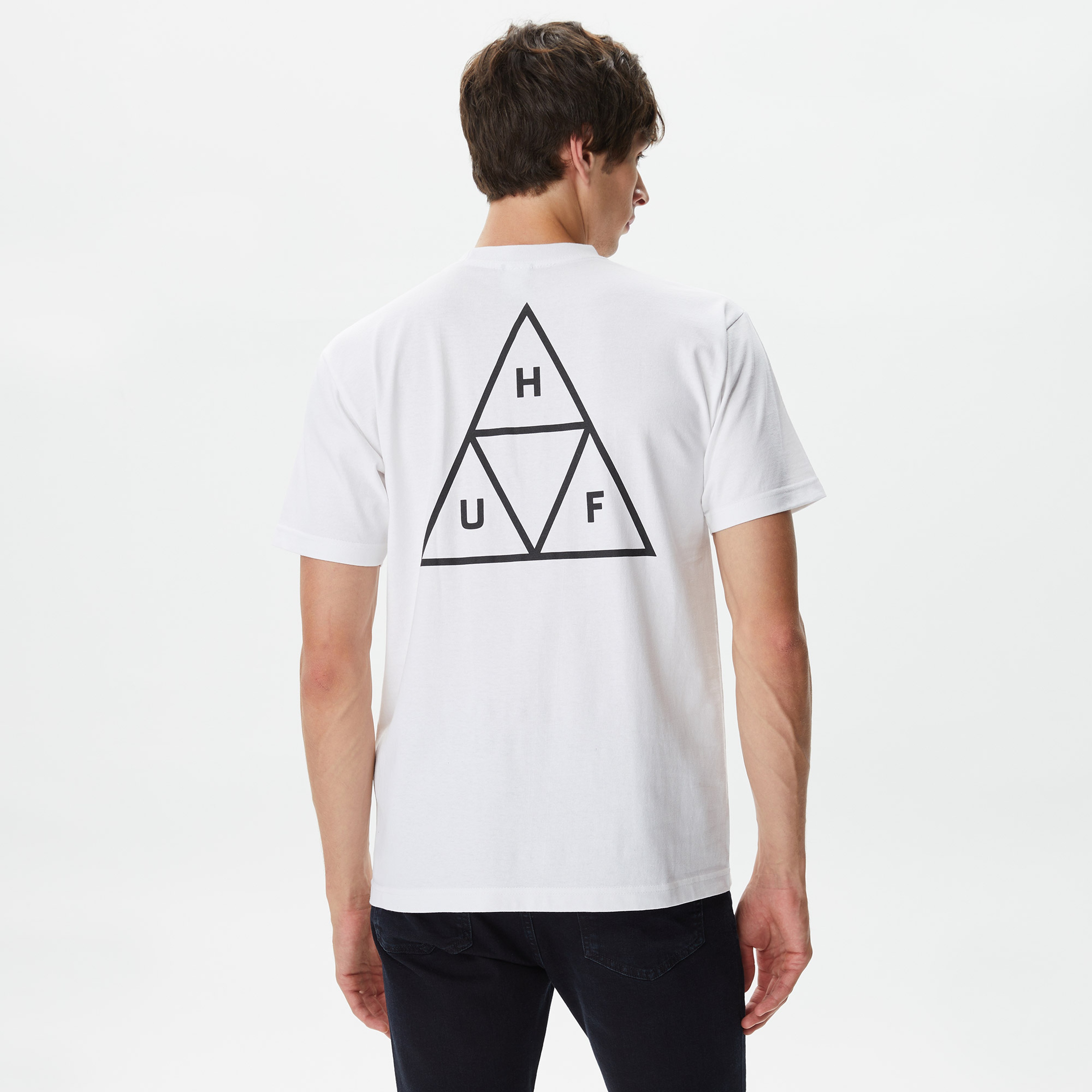 Huf Set Triple Triangle Erkek Beyaz T-Shirt