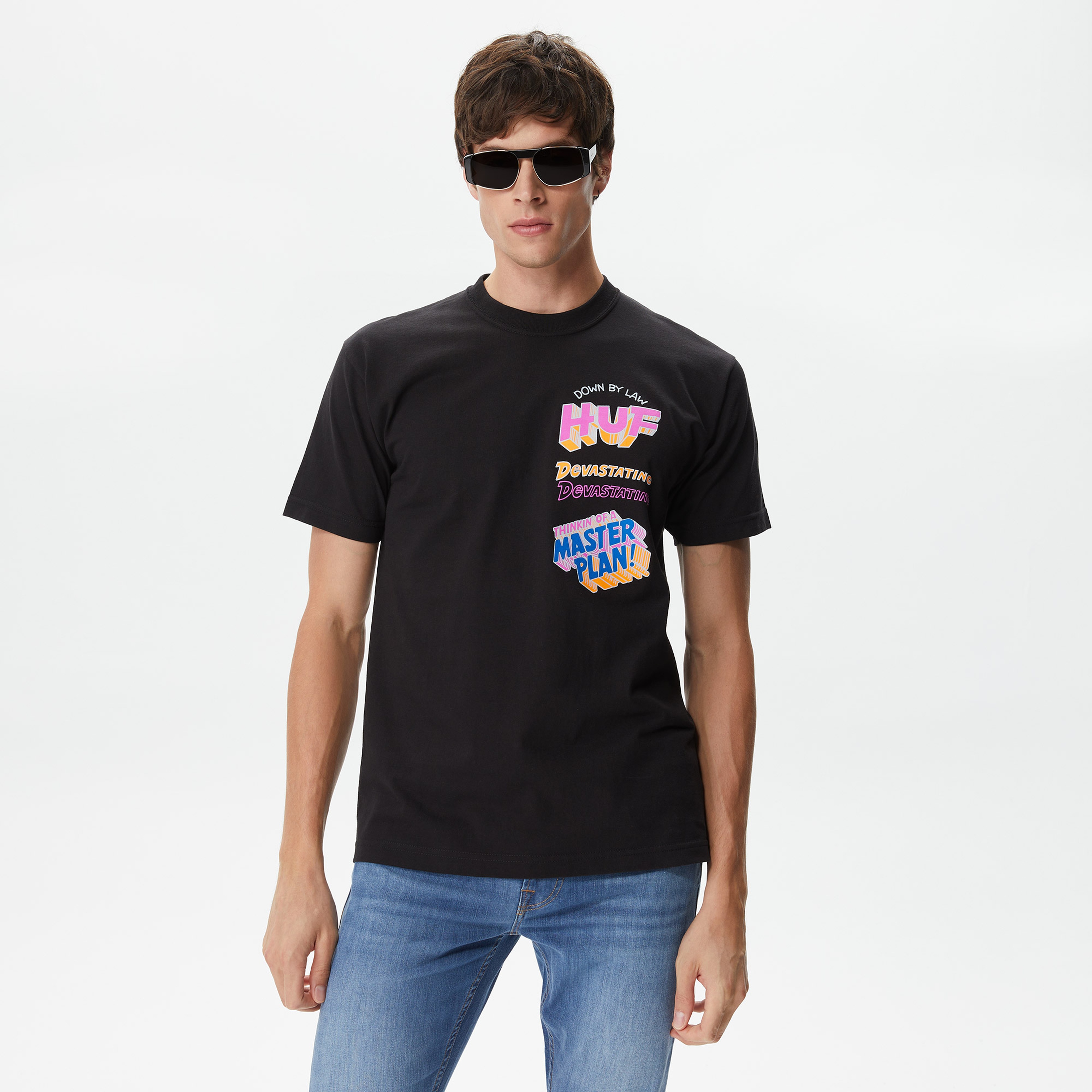 Huf Master Plan Erkek Siyah T-Shirt