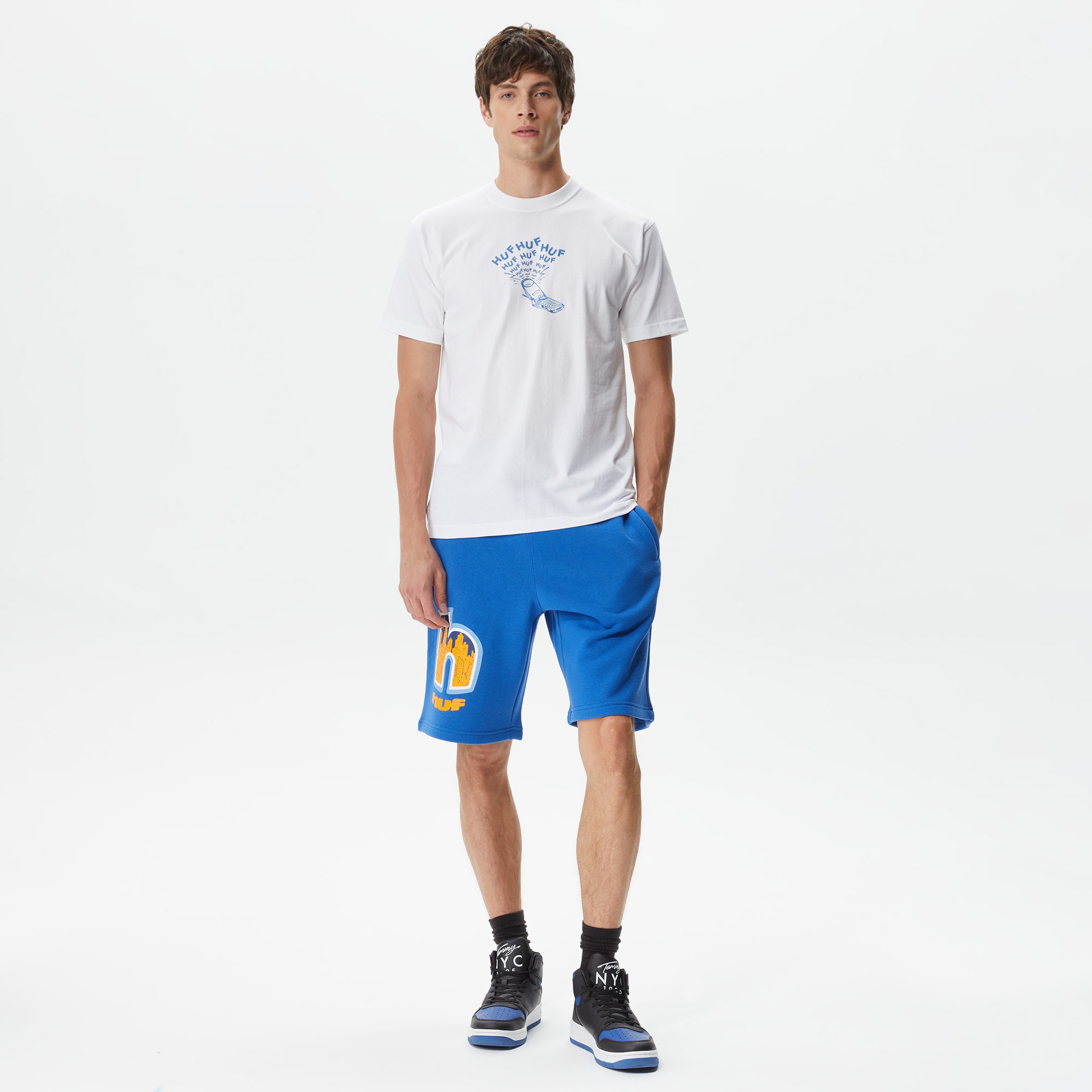 Huf Calling Lifestyle Erkek Beyaz T-Shirt