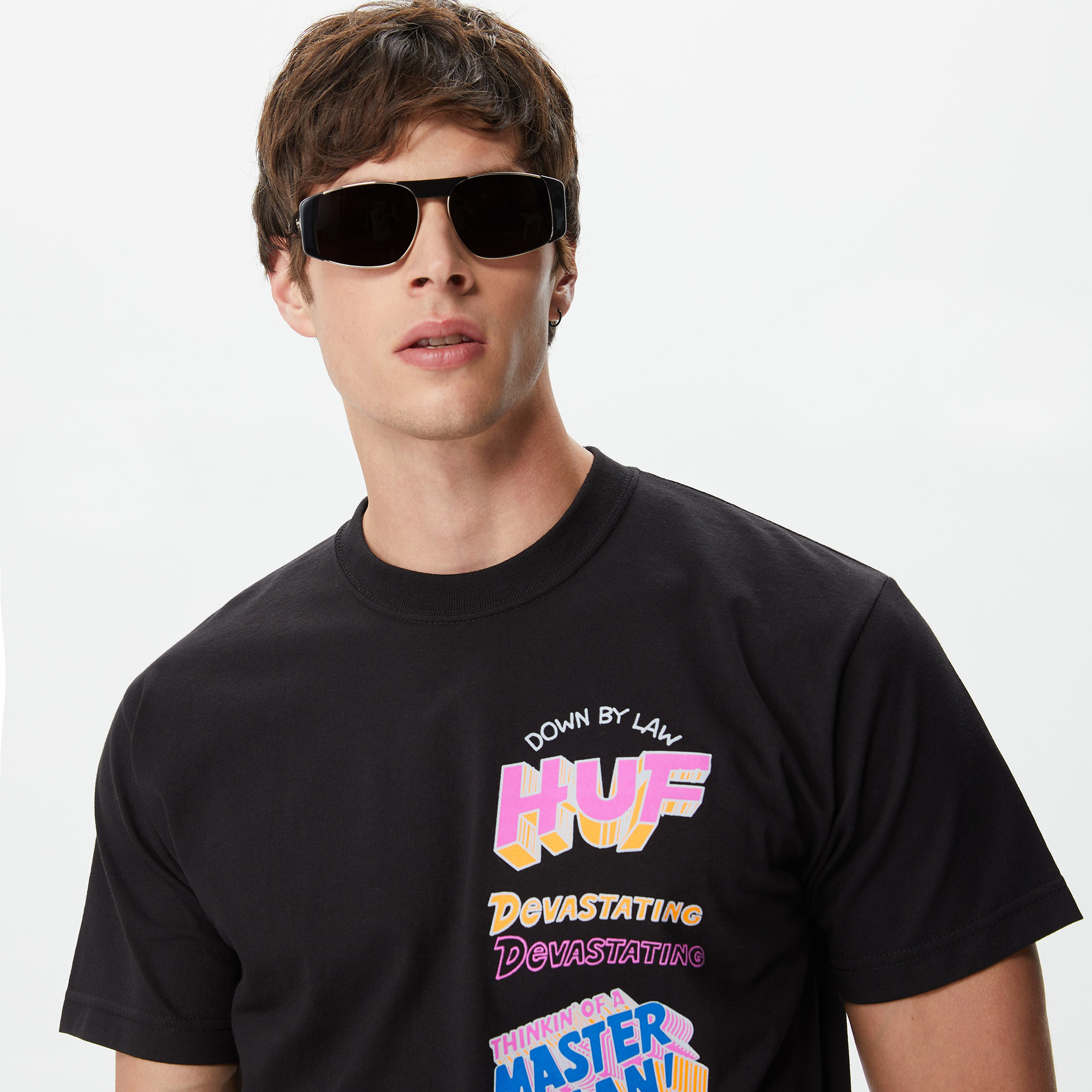 Huf Master Plan Erkek Siyah T-Shirt