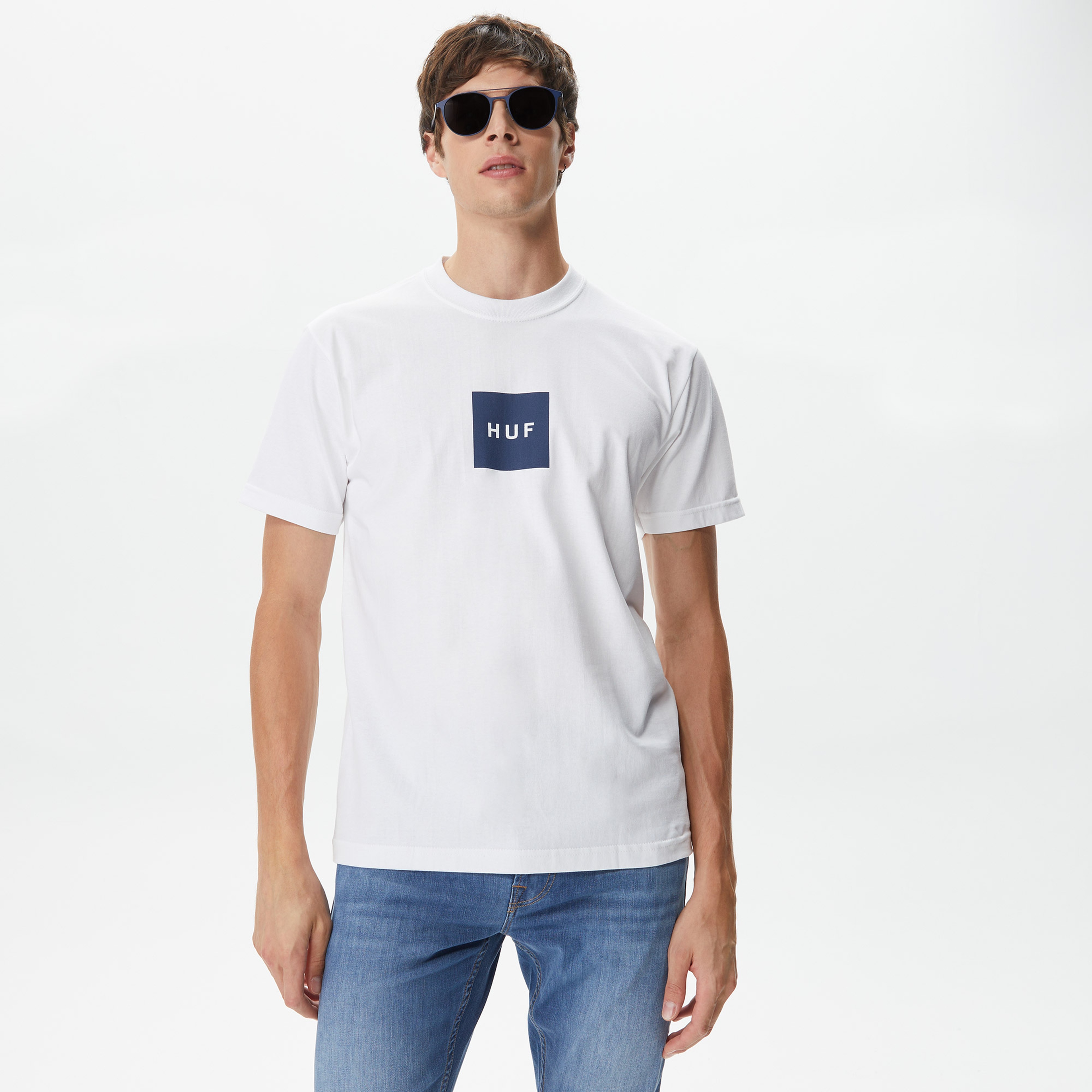 Huf Set Box Erkek Beyaz T-Shirt