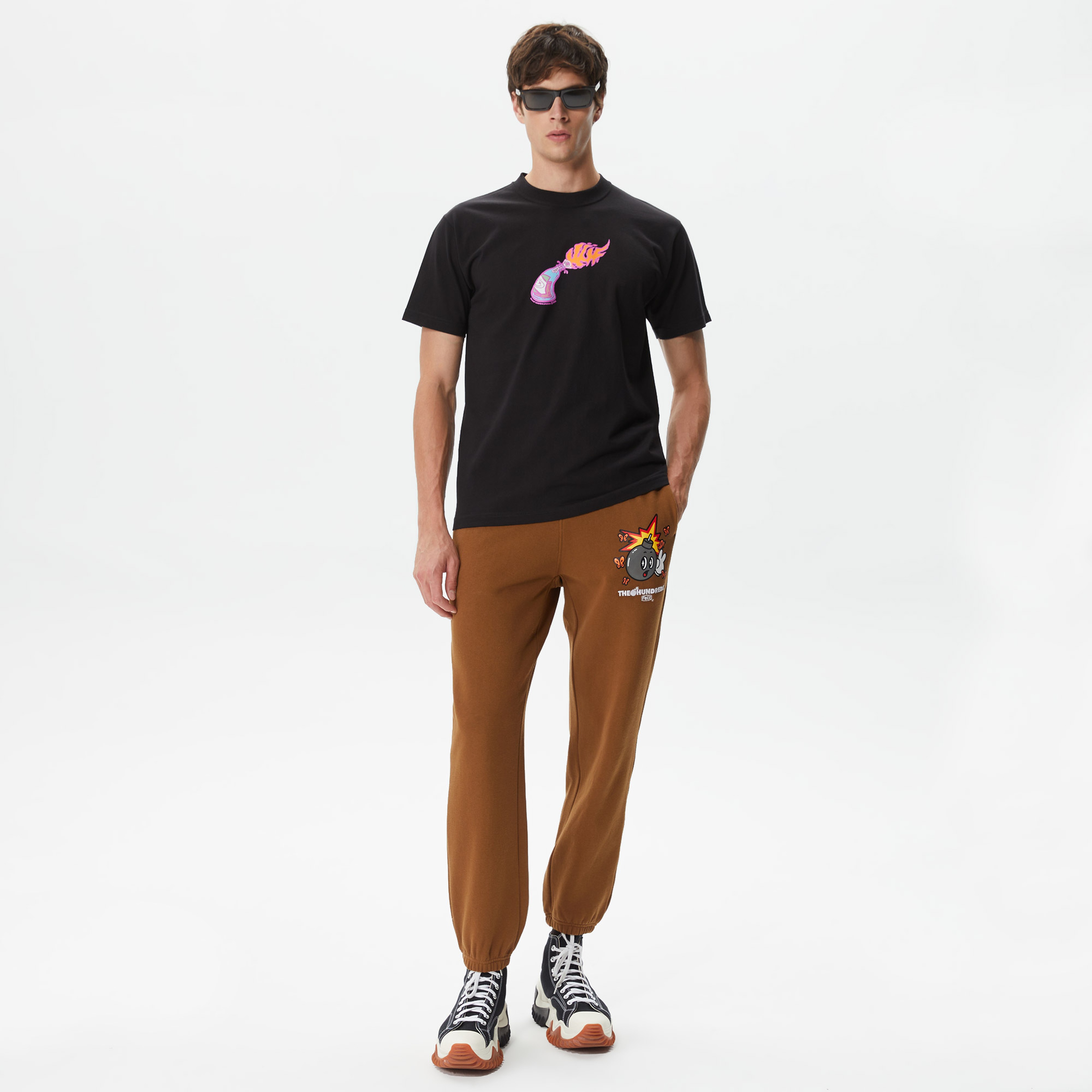 Huf Fire Starter Erkek Siyah T-Shirt