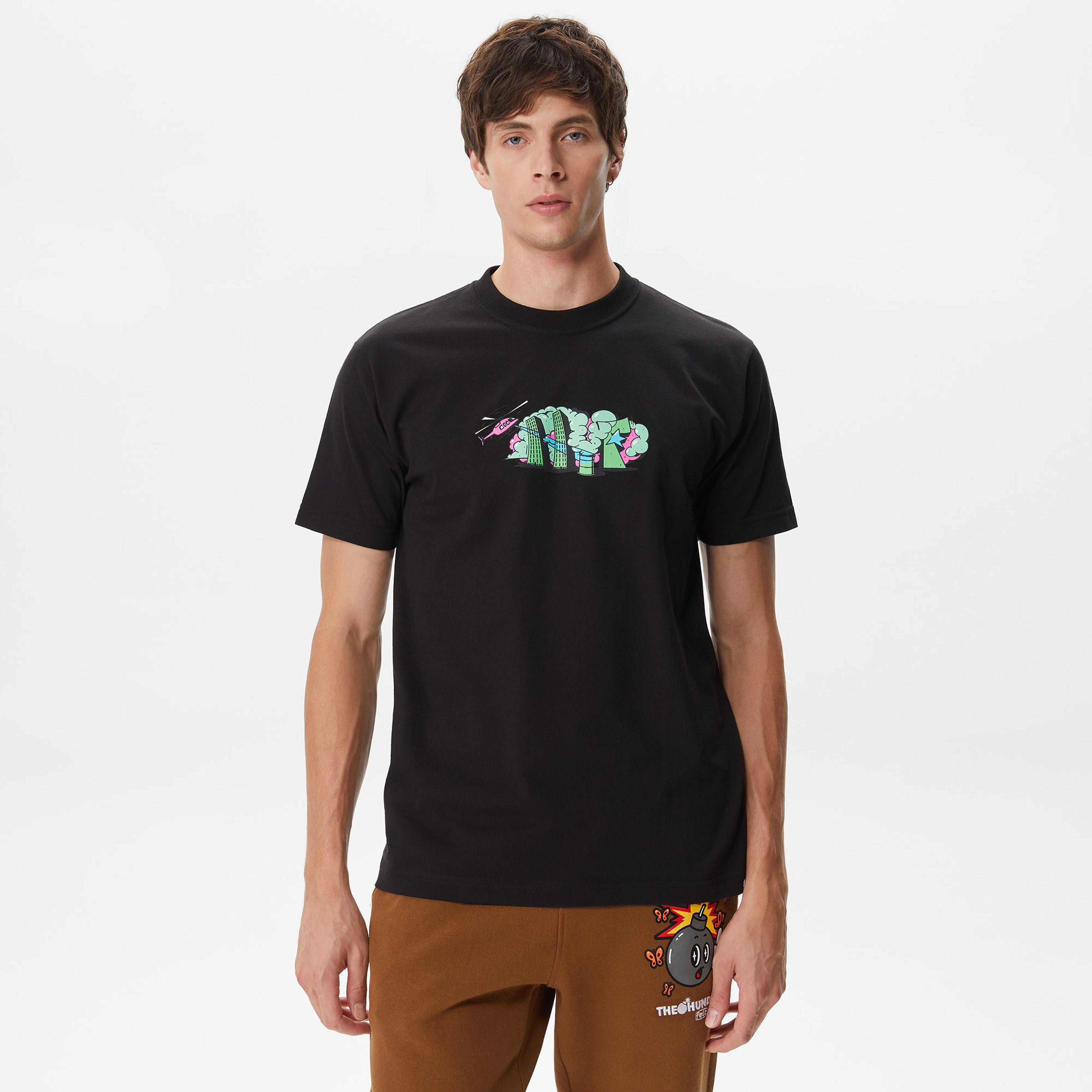 Huf Street Level Erkek Siyah T-Shirt