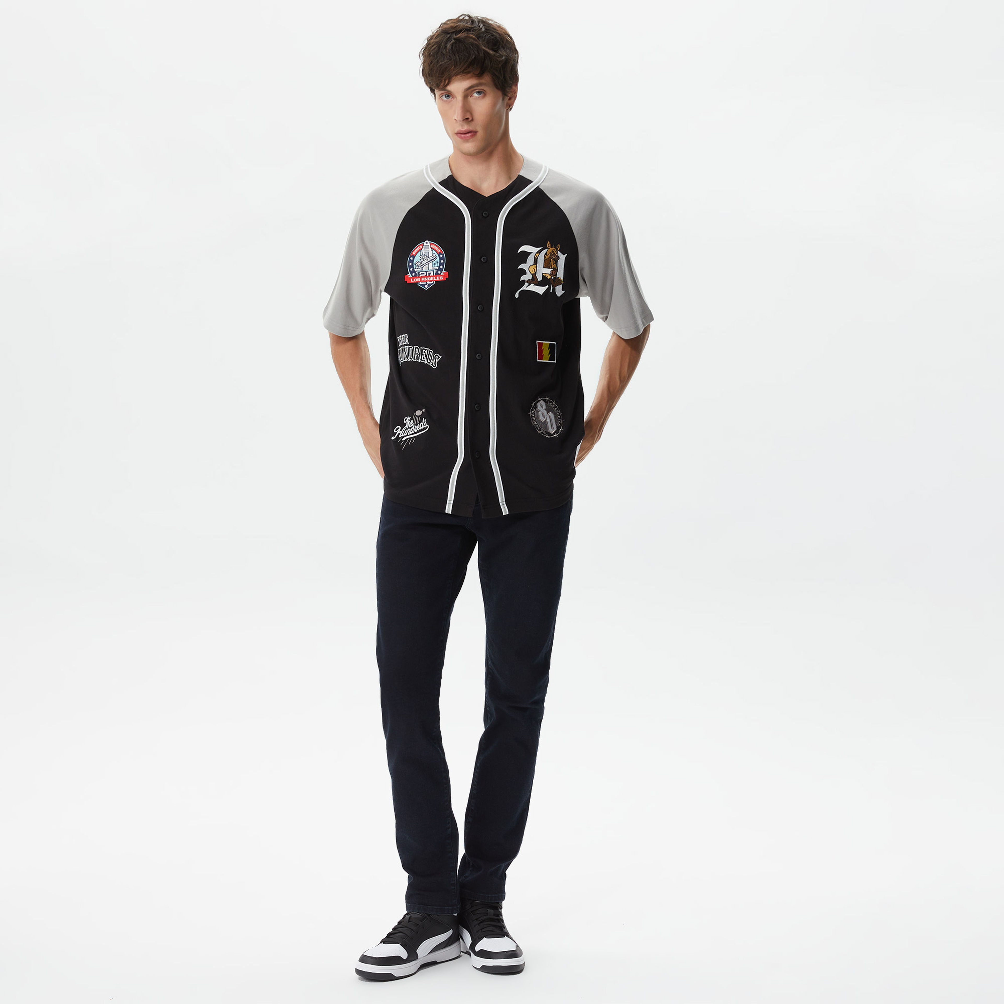 The Hundreds League Erkek Siyah Gömlek