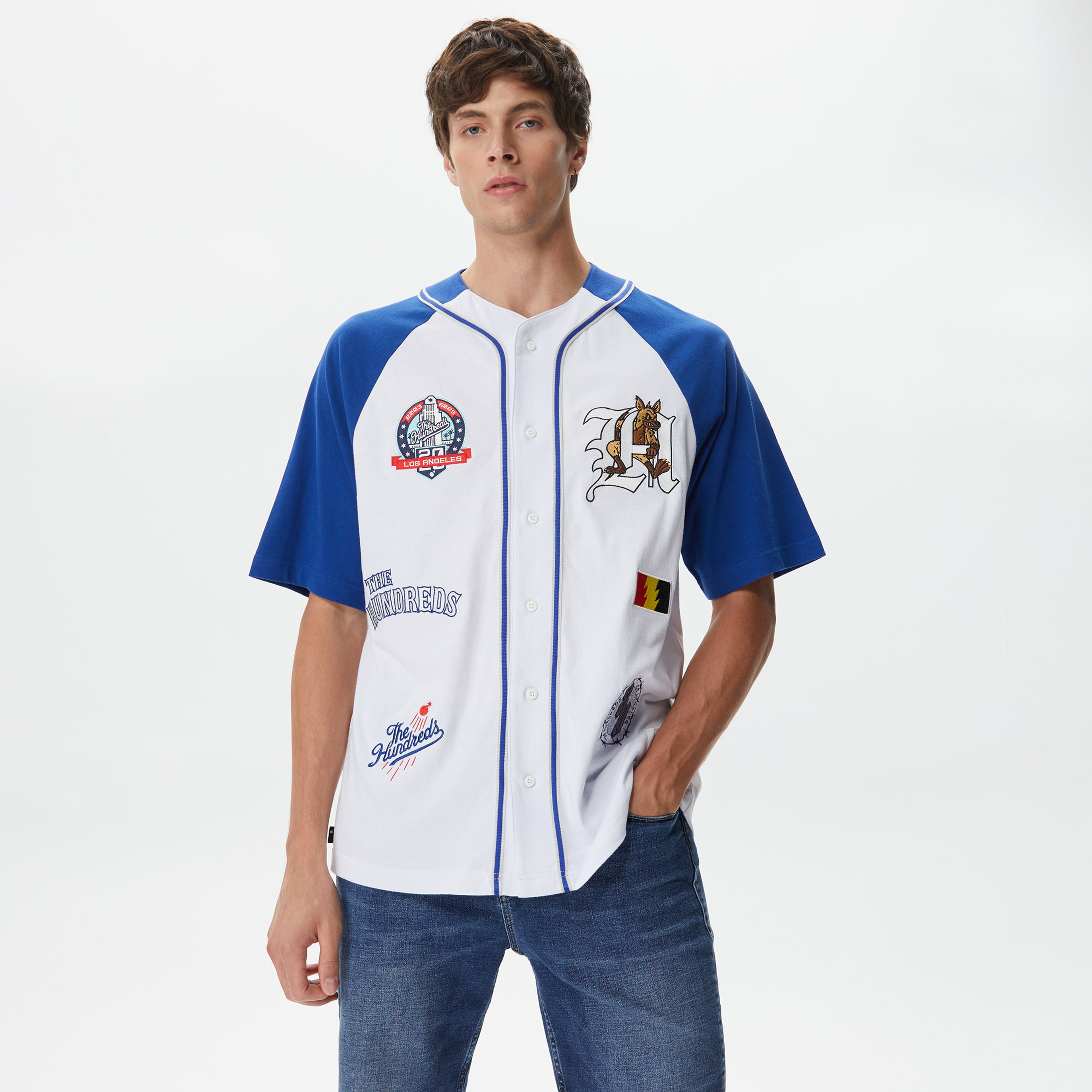 The Hundreds League Erkek Beyaz Gömlek