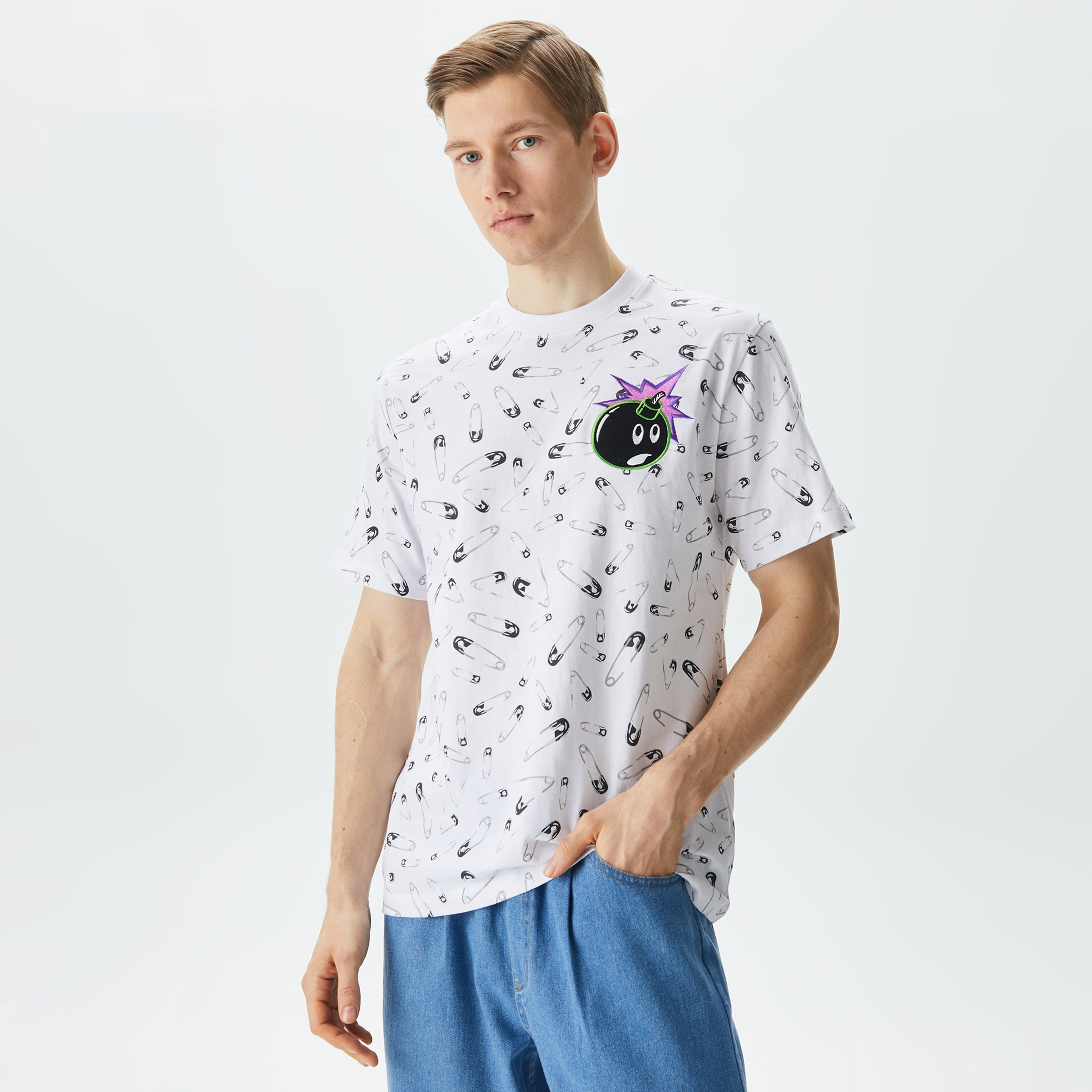 The Hundreds Pins Erkek Beyaz T-Shirt