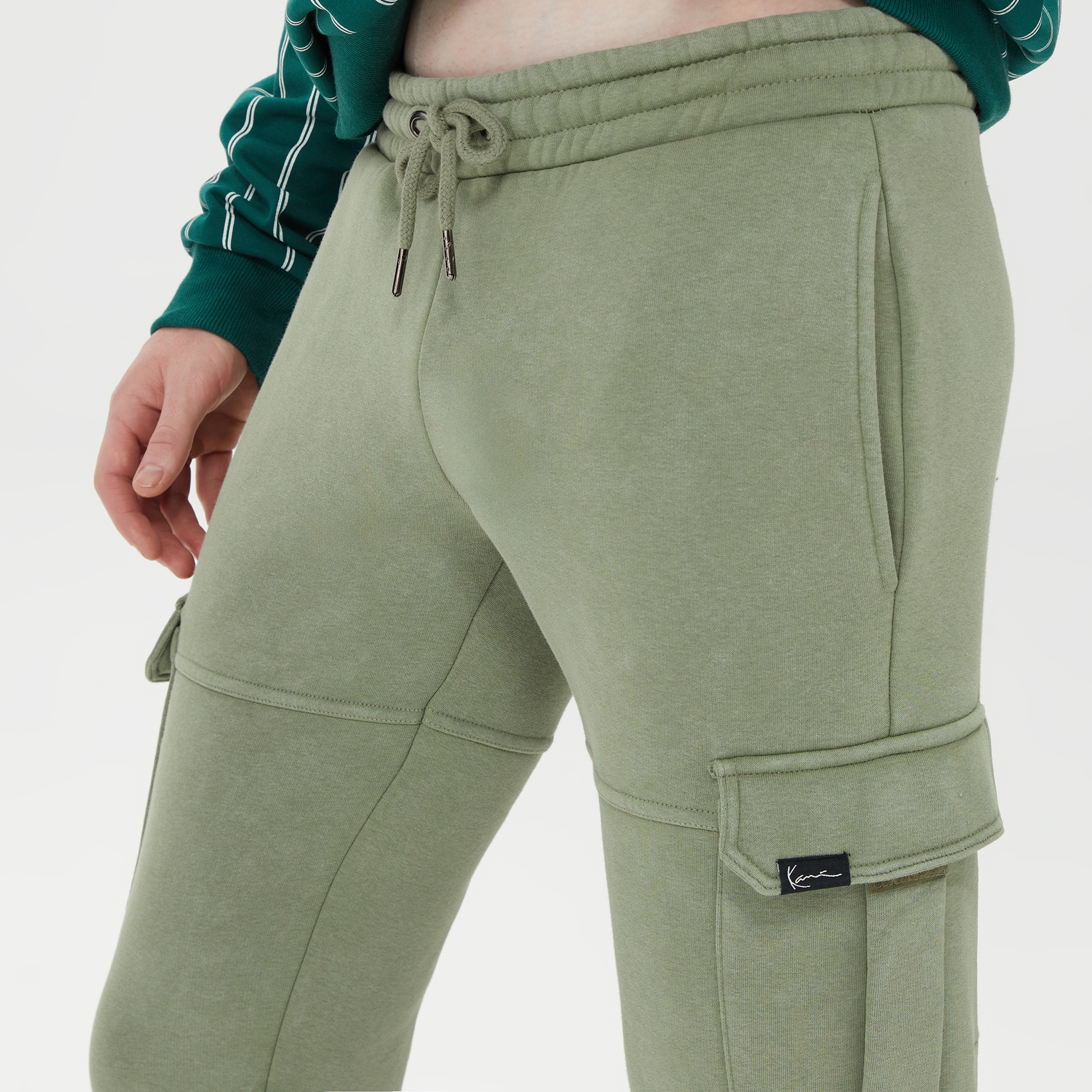 Karl Kani Retro Patch Os Full Zip Erkek Yeşil Eşofman Altı