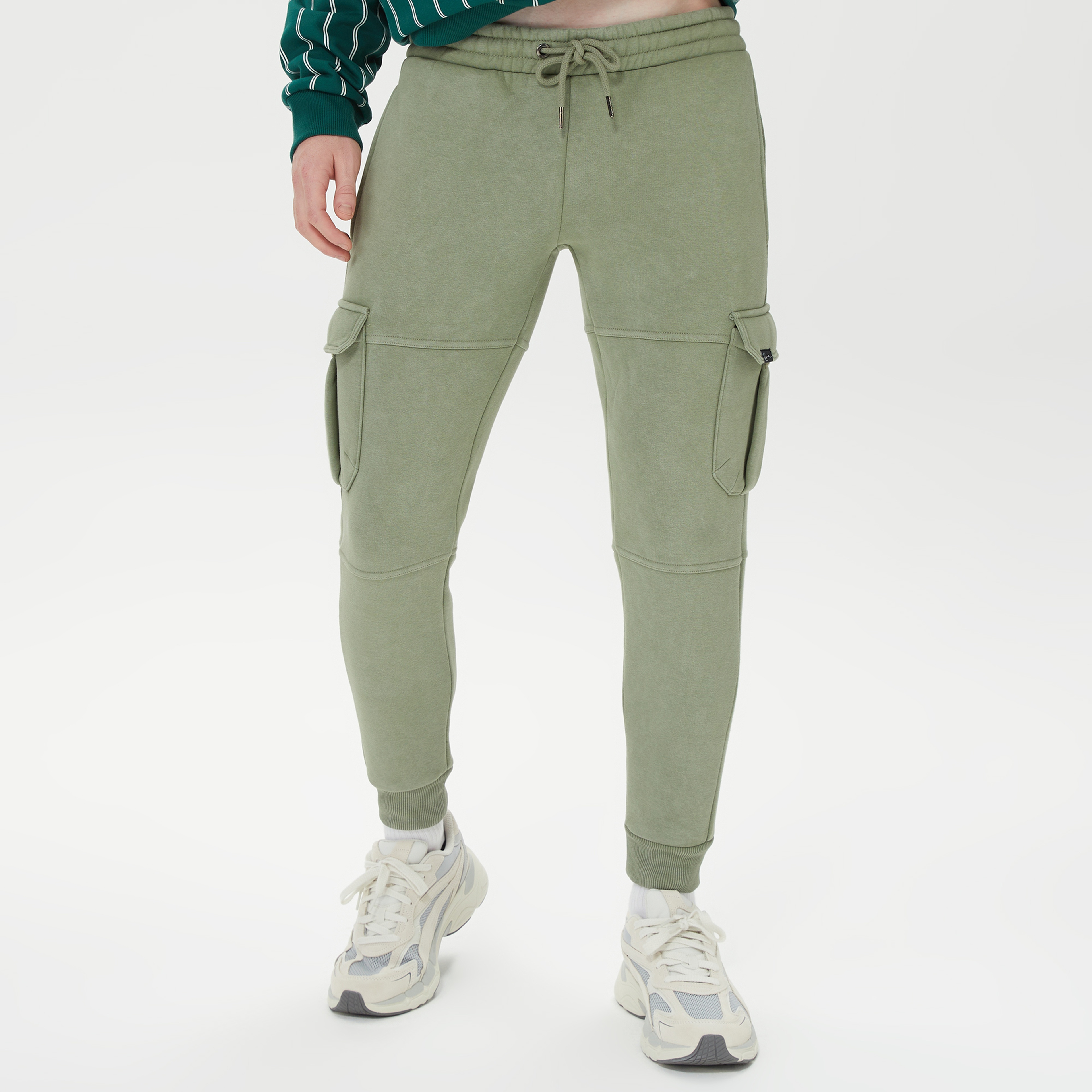 Karl Kani Retro Patch Os Full Zip Erkek Yeşil Eşofman Altı