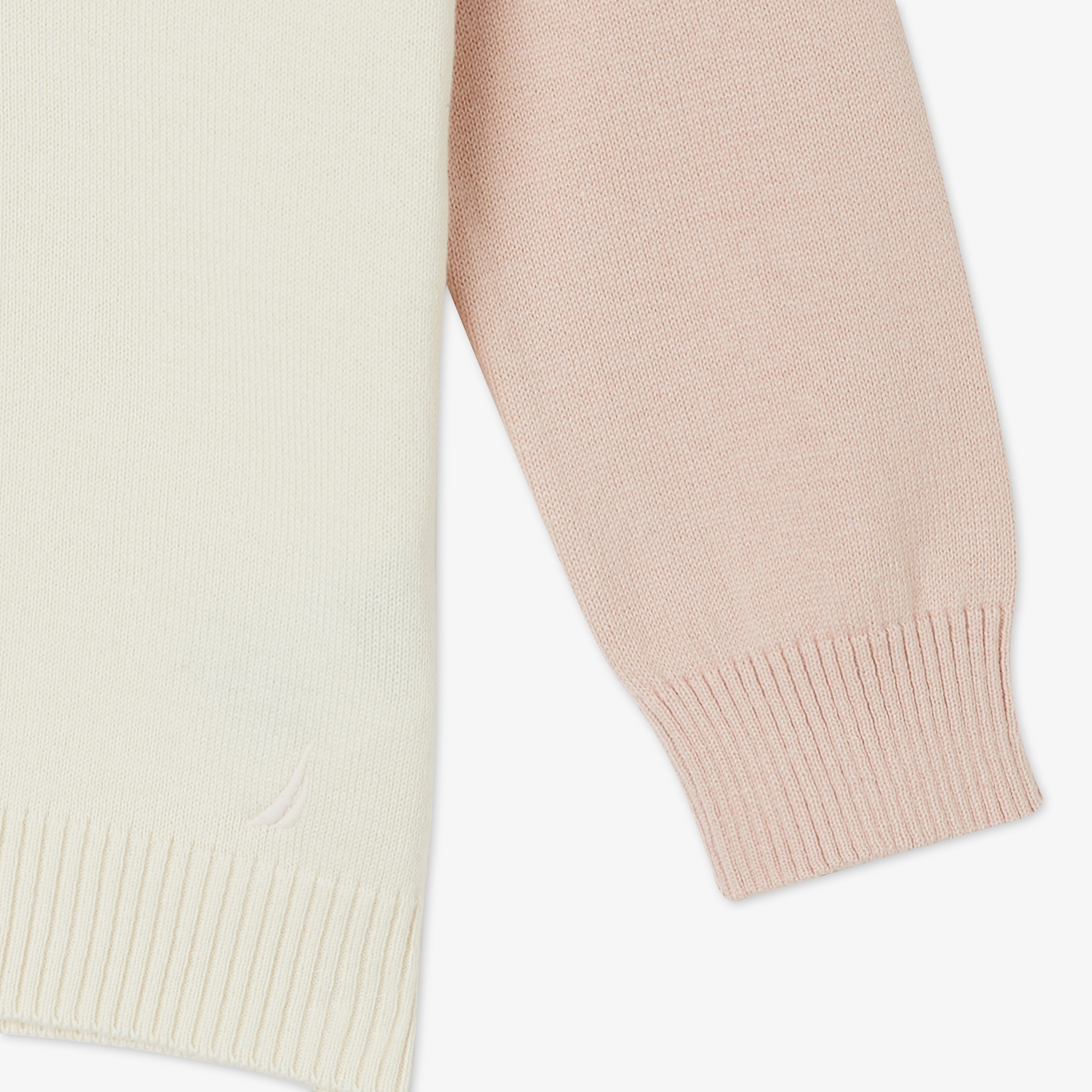 Nautica Kız Çocuk Beyaz Standart Fit Triko