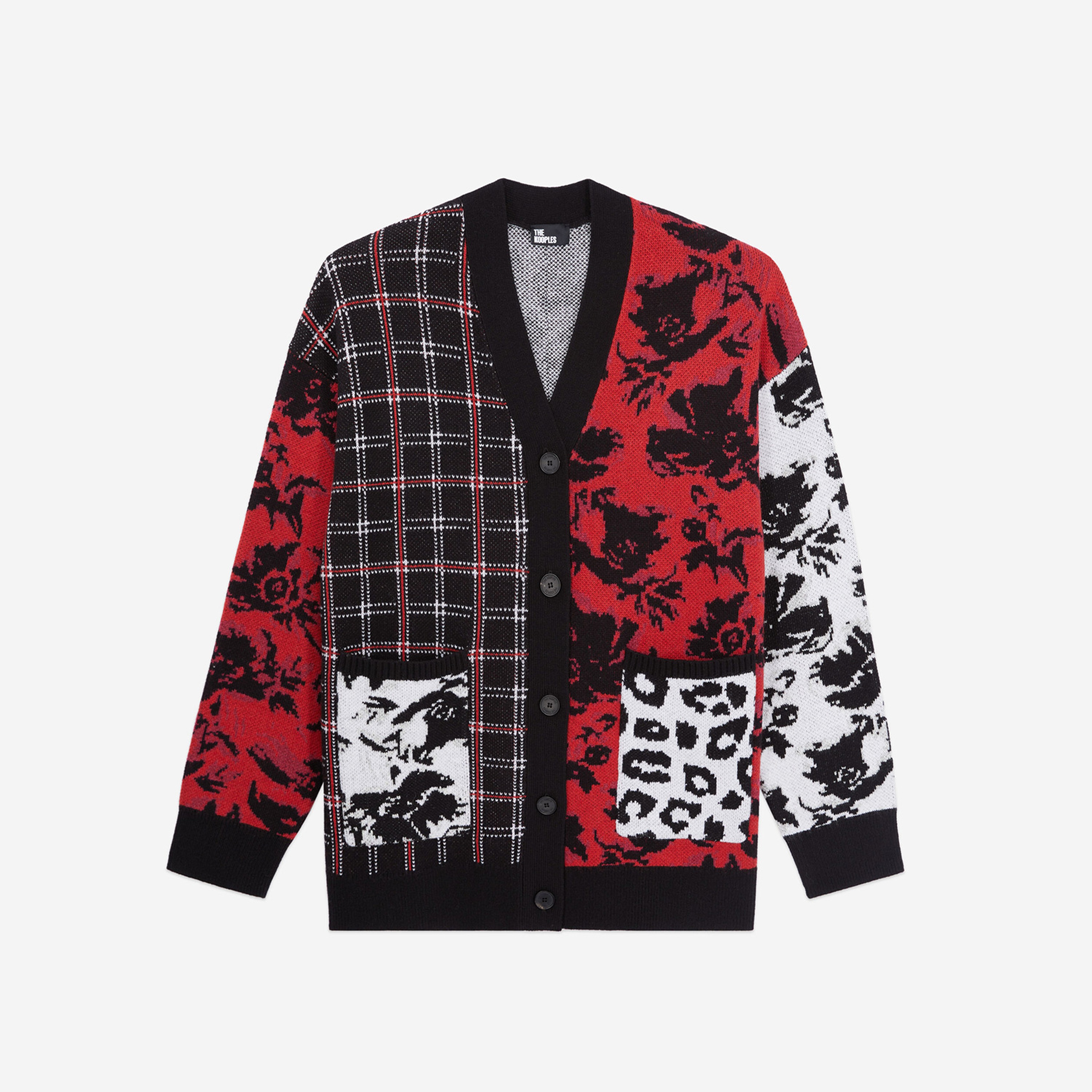 KADIN DESENLİ SİYAH HIRKA