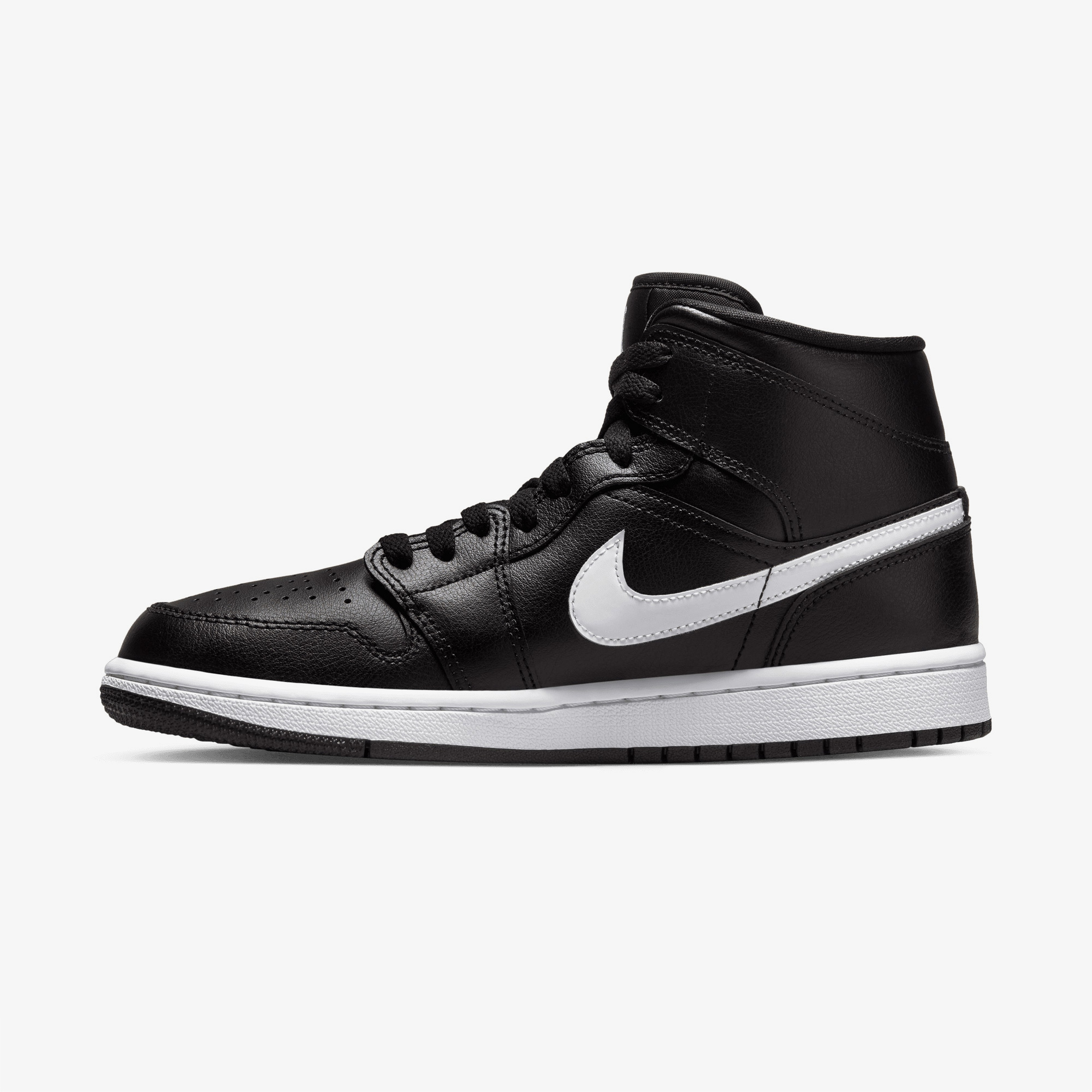 Nike Air Jordan 1 Mid Kadın Siyah Sneaker