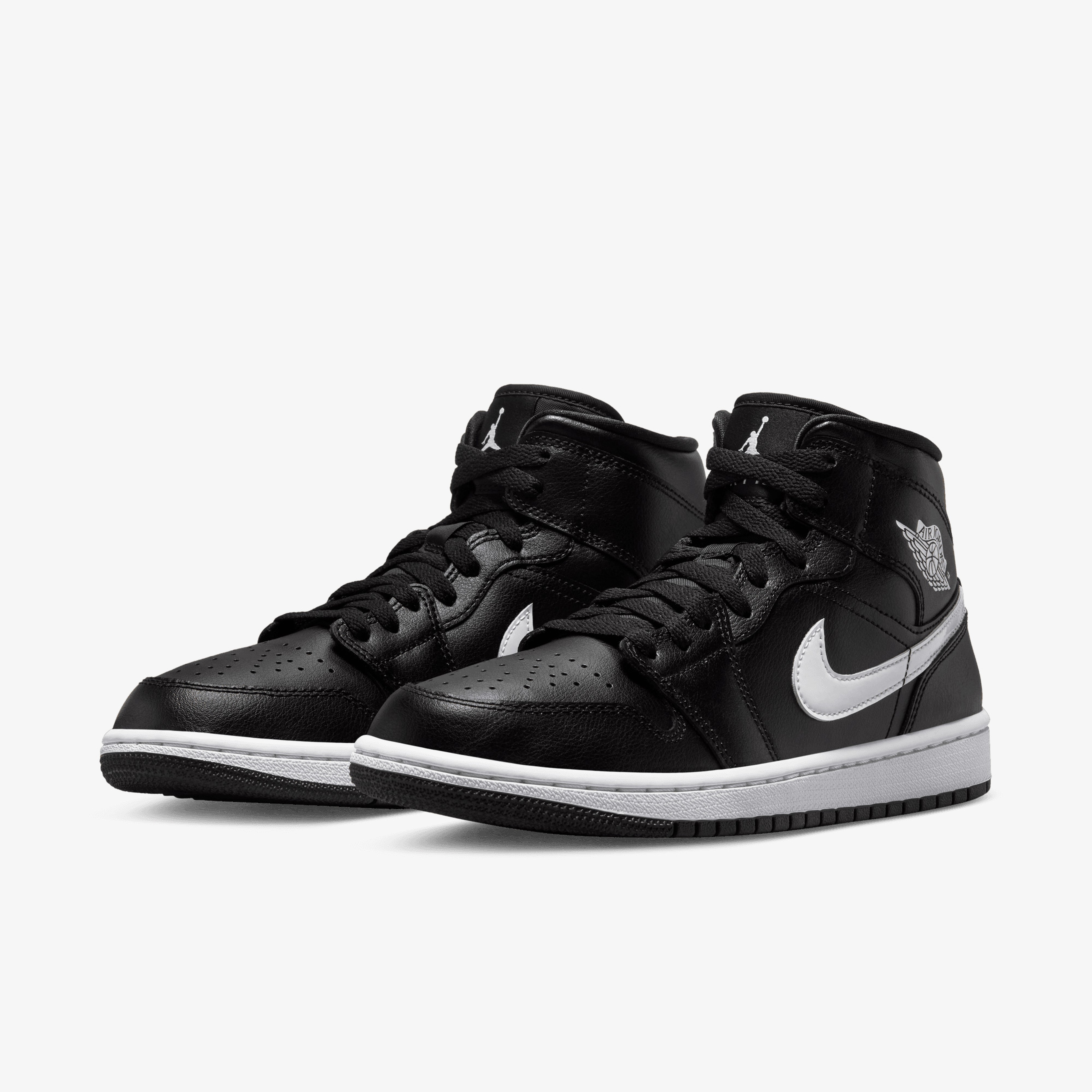 Nike Air Jordan 1 Mid Kadın Siyah Sneaker