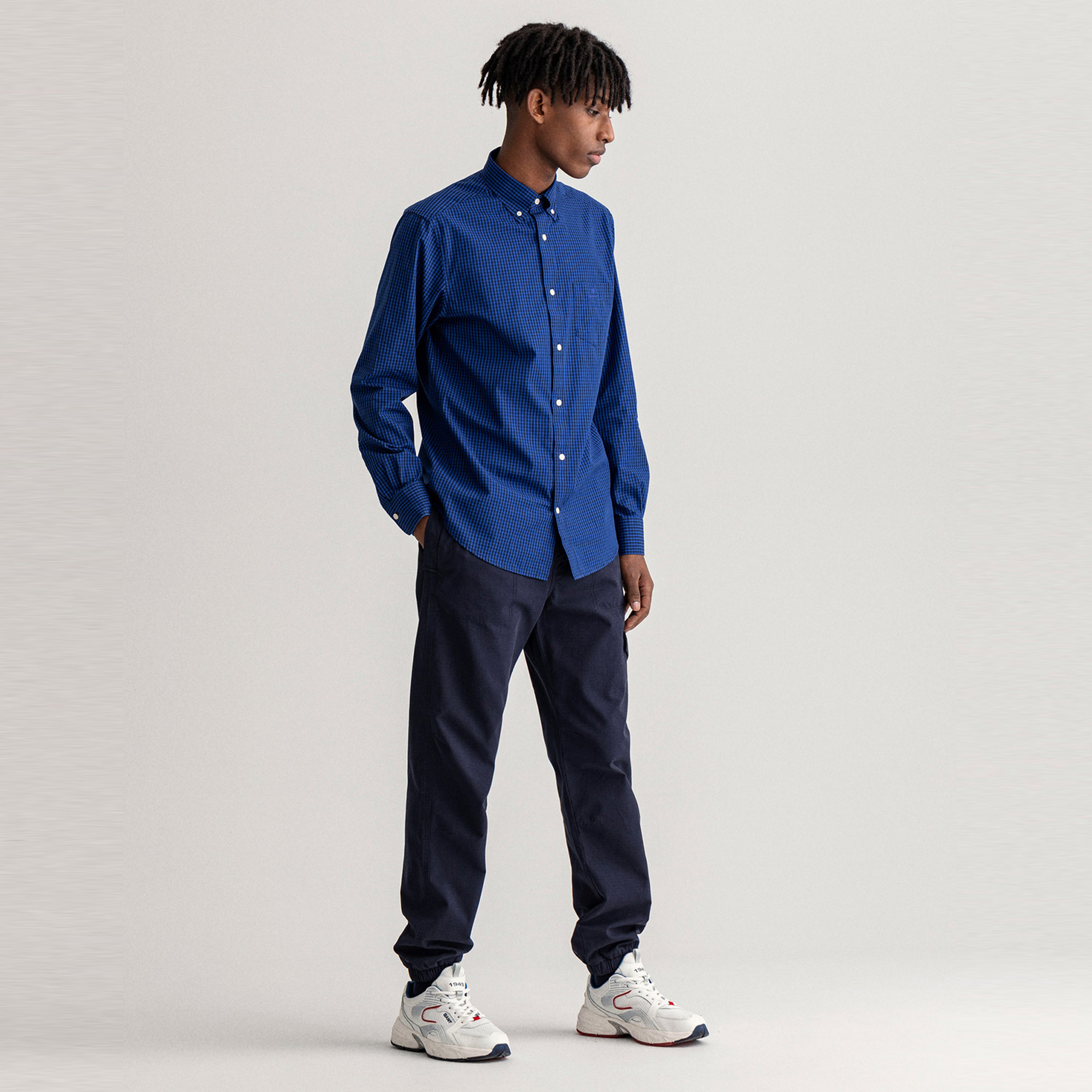 GANT Erkek Lacivert Regular Fit Gömlek