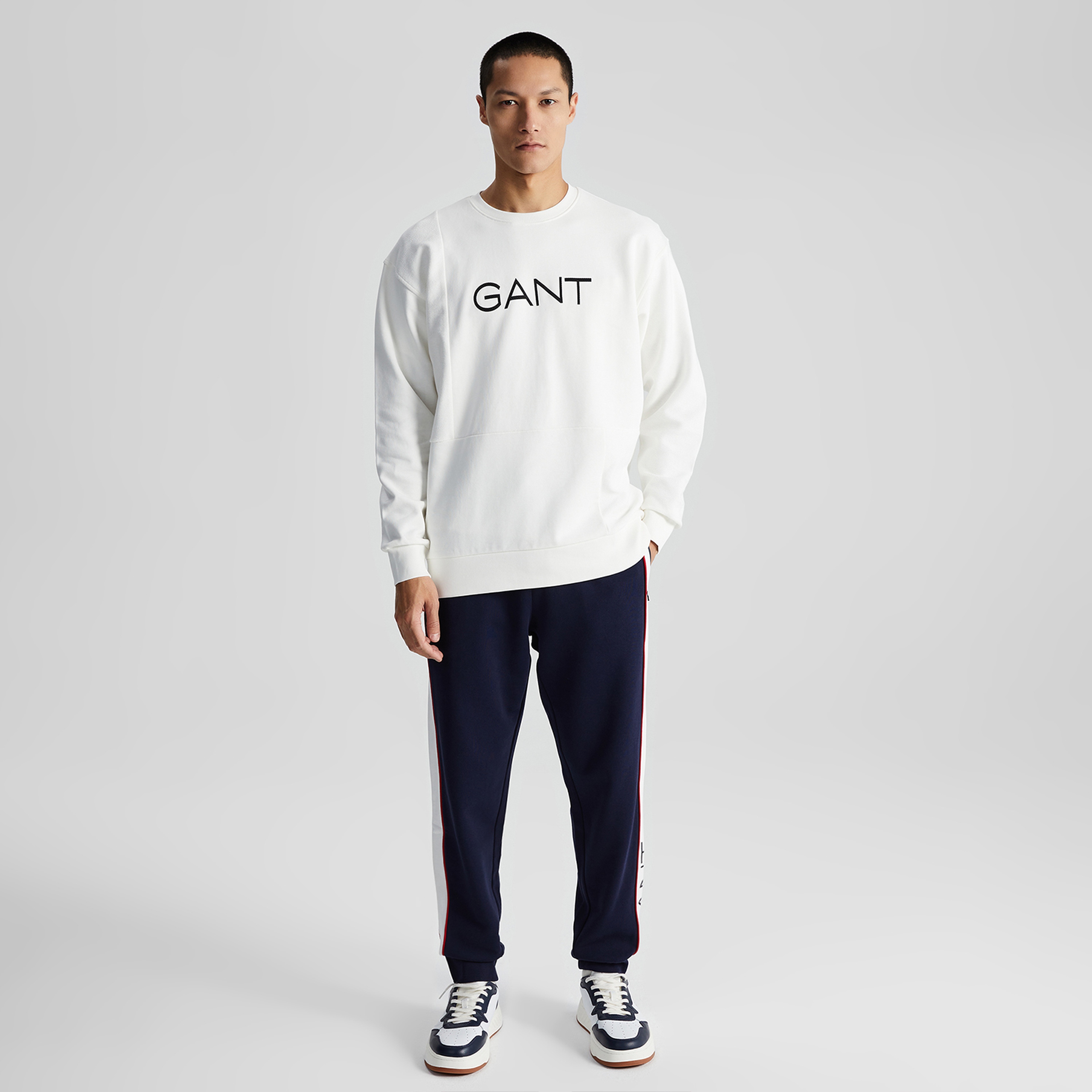 Gant Erkek Beyaz Sweatshirt