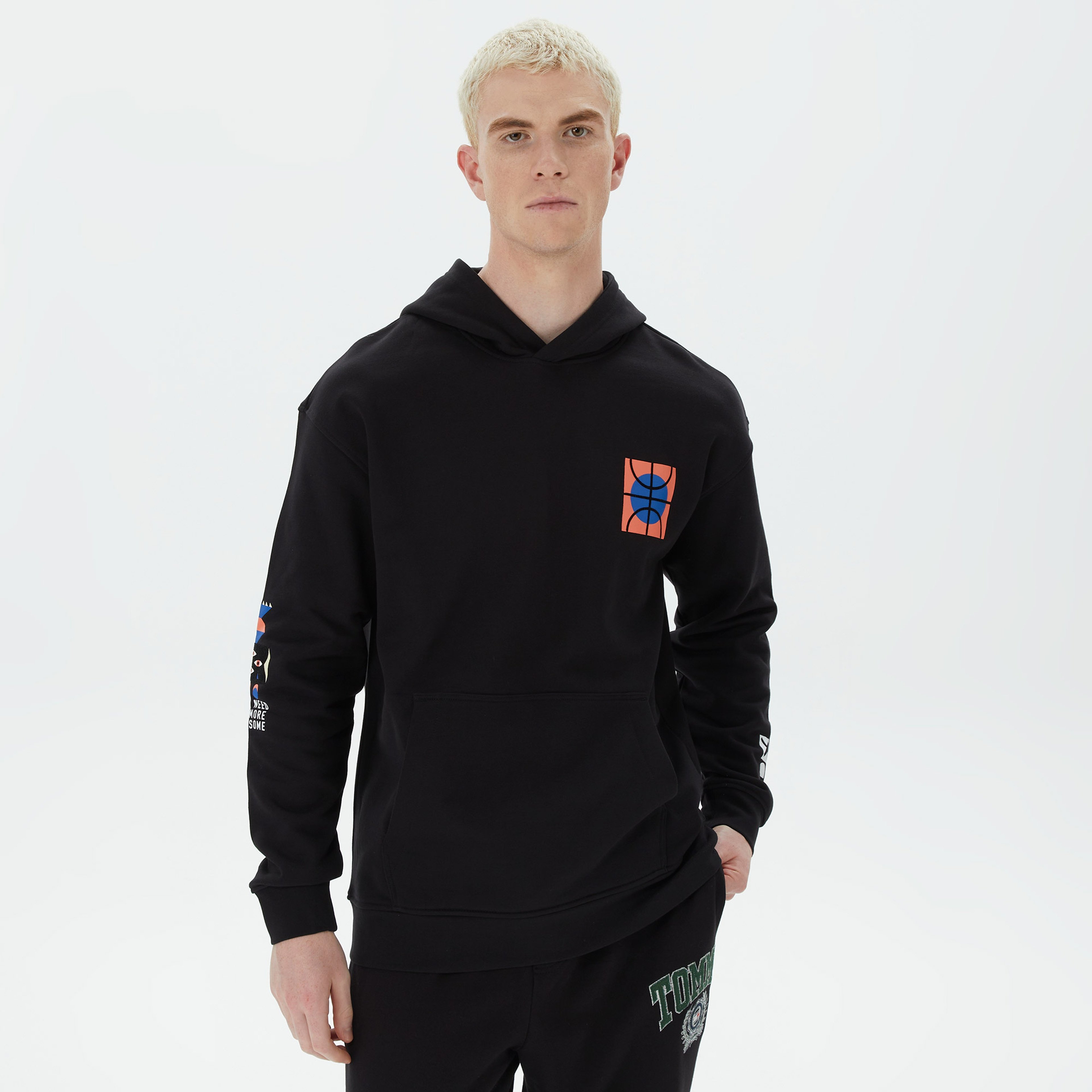 ONLY&SONS Onslenny Relaxed Fit Wonder Erkek Siyah Sweatshirt