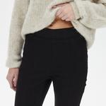 Only Onlpaige Yüksek Belli Skinny Front Slit Denim Kadın Siyah Jean