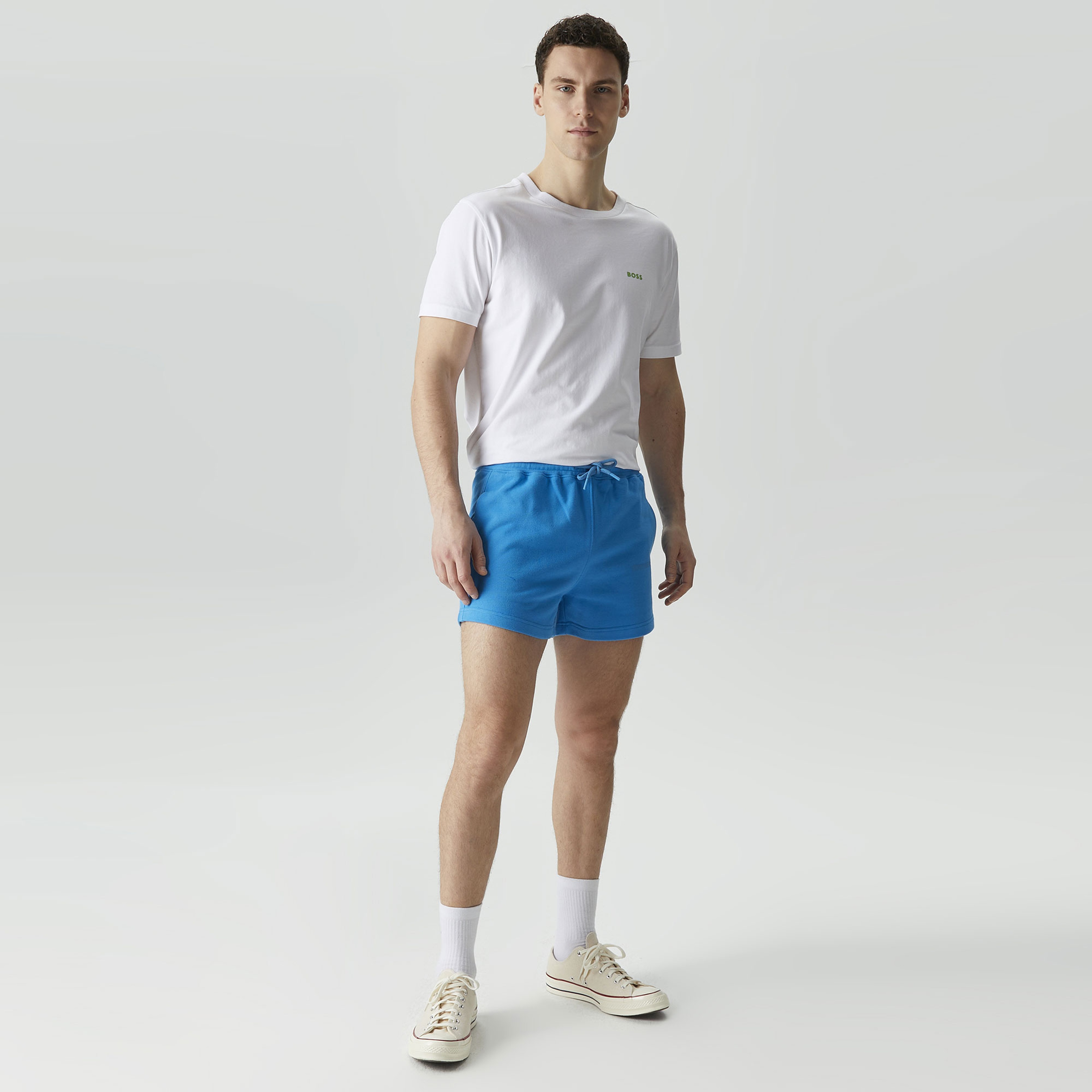 Soon To Be Announced Logo Erkek Mavi Şort