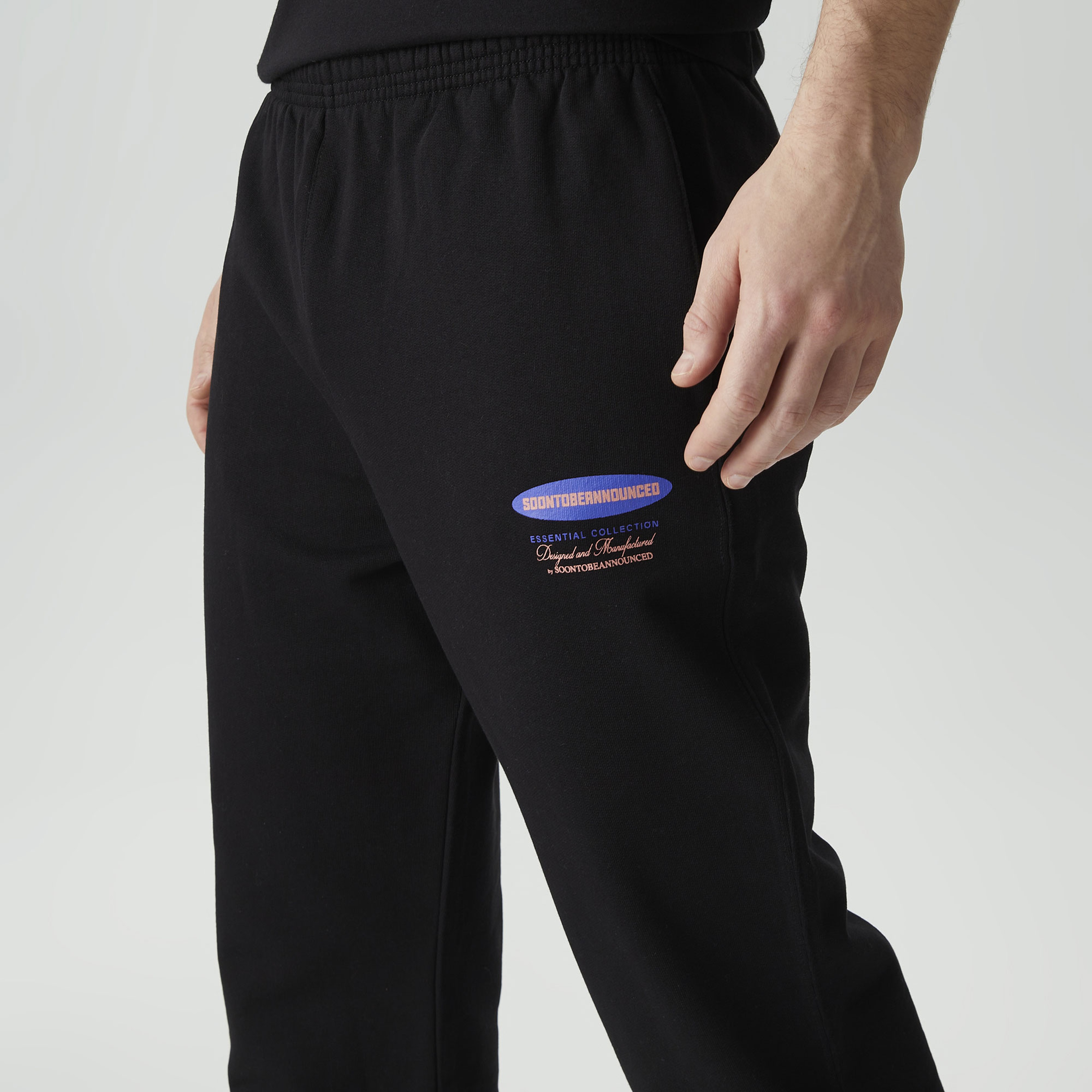 Soon To Be Announced Essentials Erkek Siyah Eşofman Altı