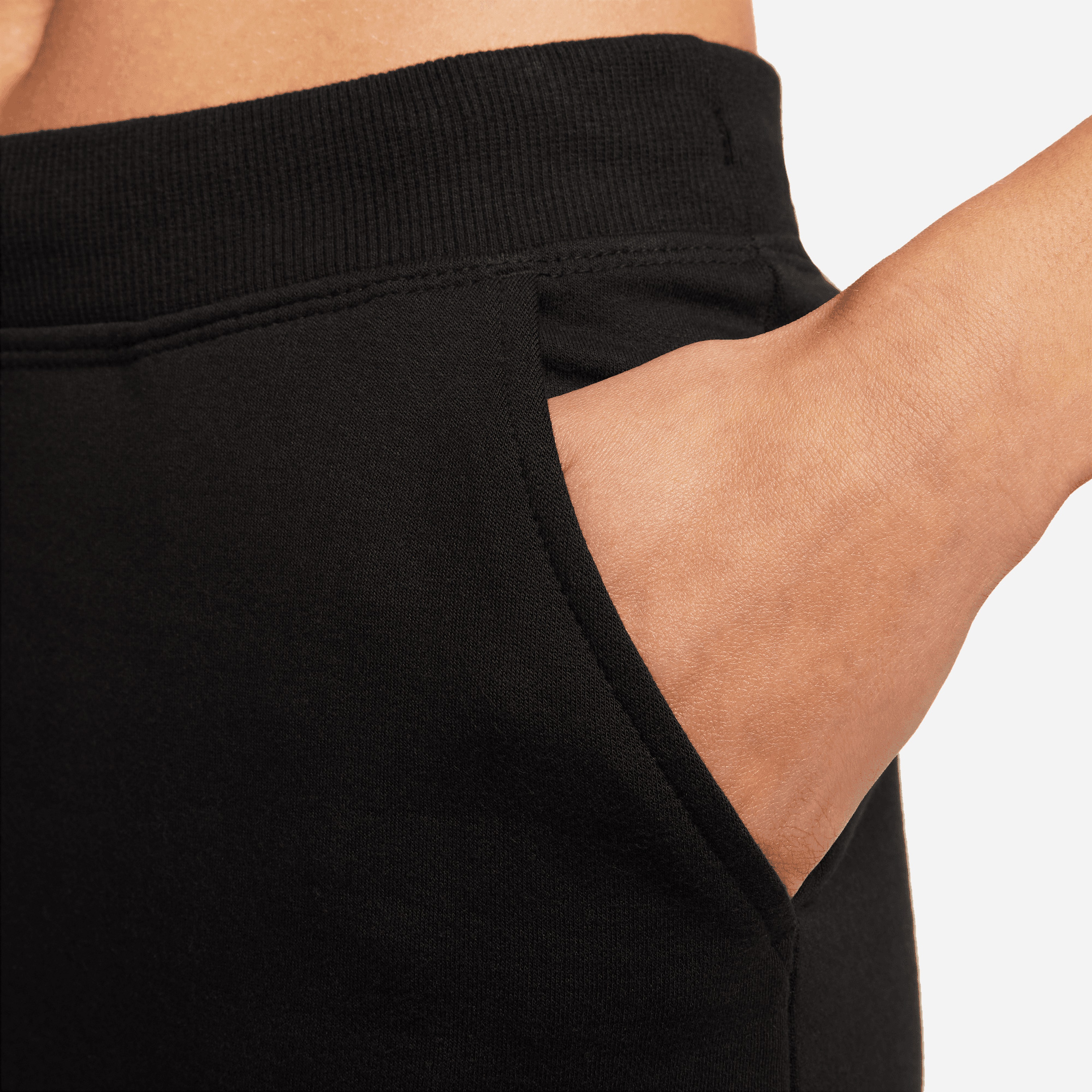 Nike Ny Luxe Fleece Jogger 7/8 Kadın Siyah Eşofman Altı