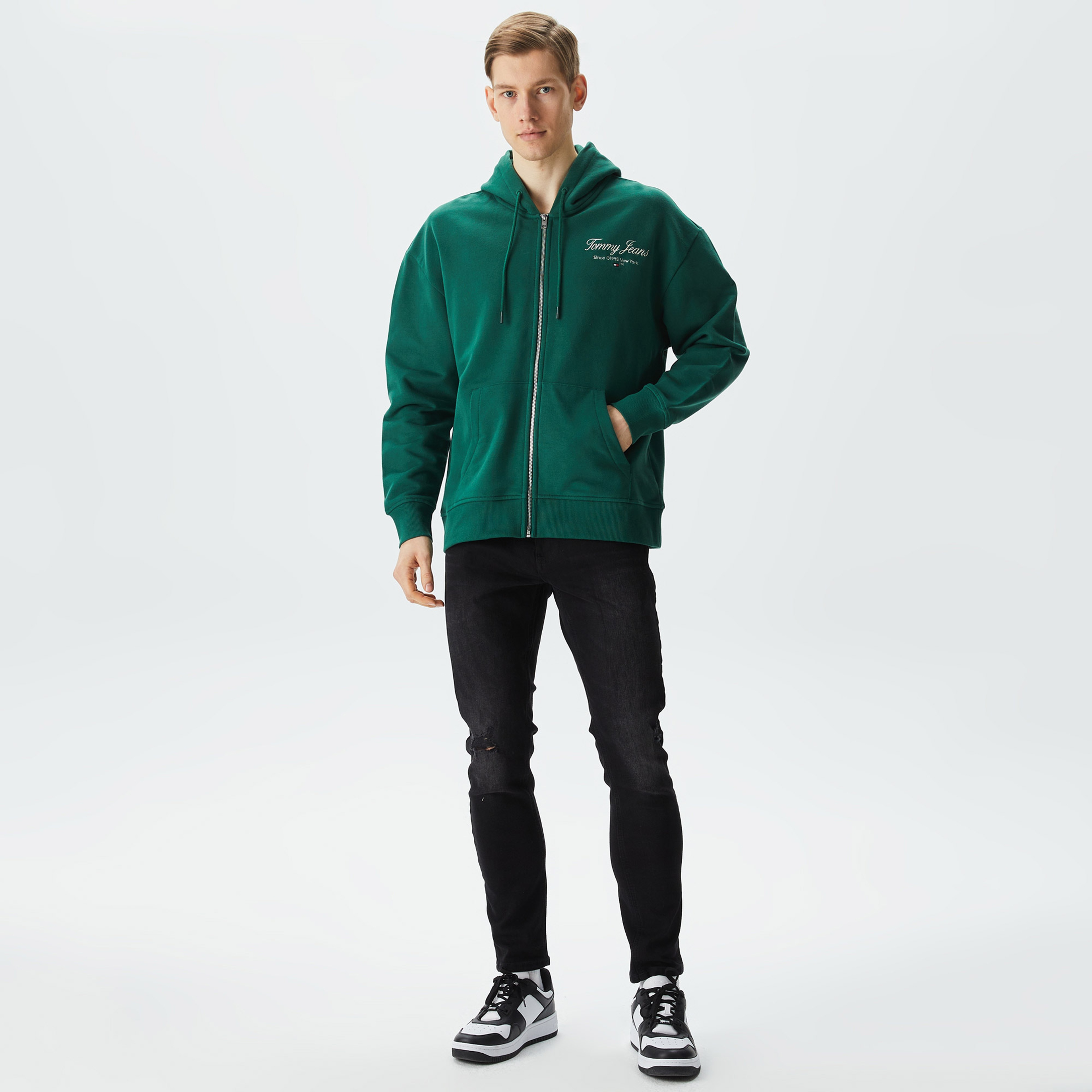 Tommy Hilfiger Erkek Yeşil Sweatshirt