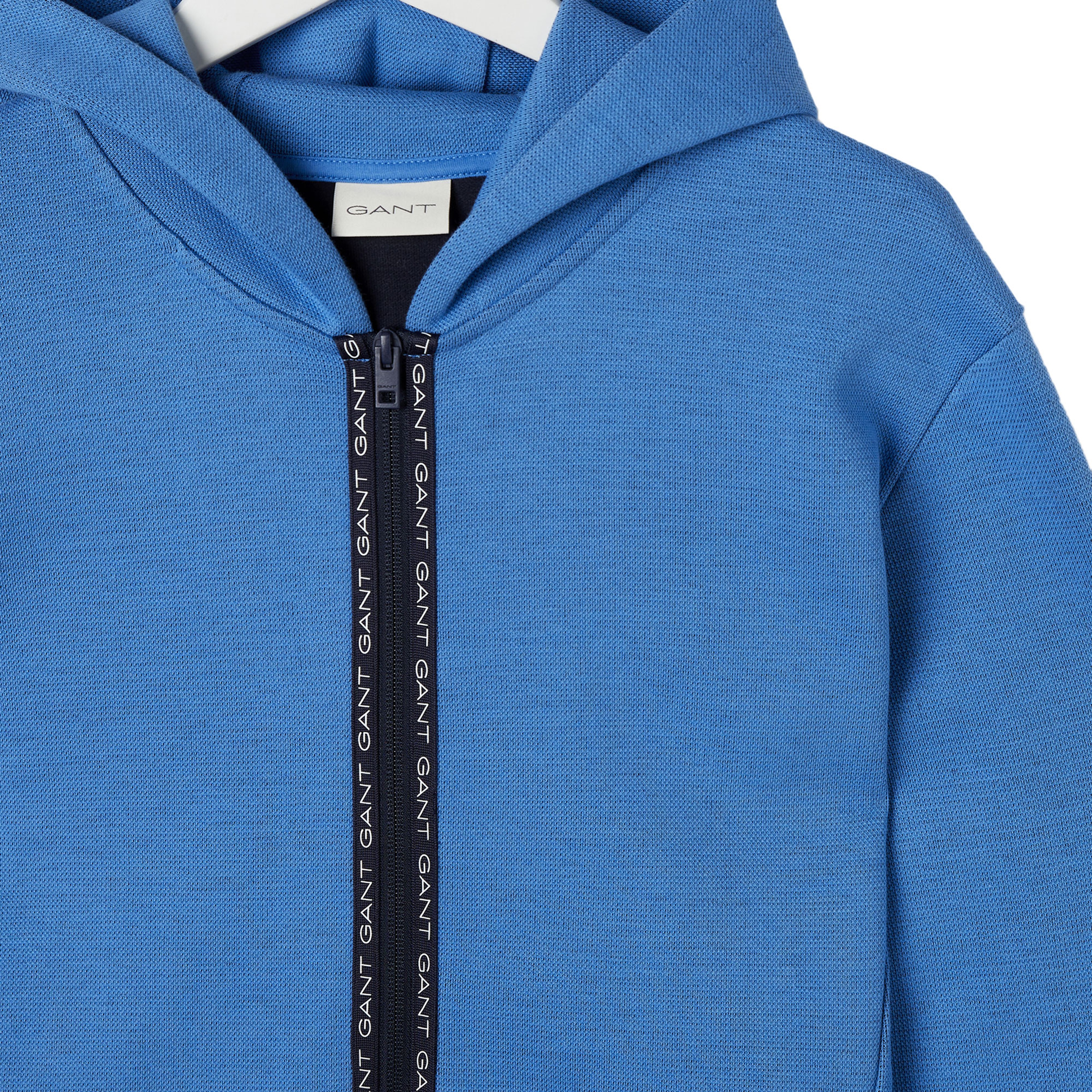 GANT Erkek Mavi Regular Fit Kapüşonlu Logolu Sweatshirt