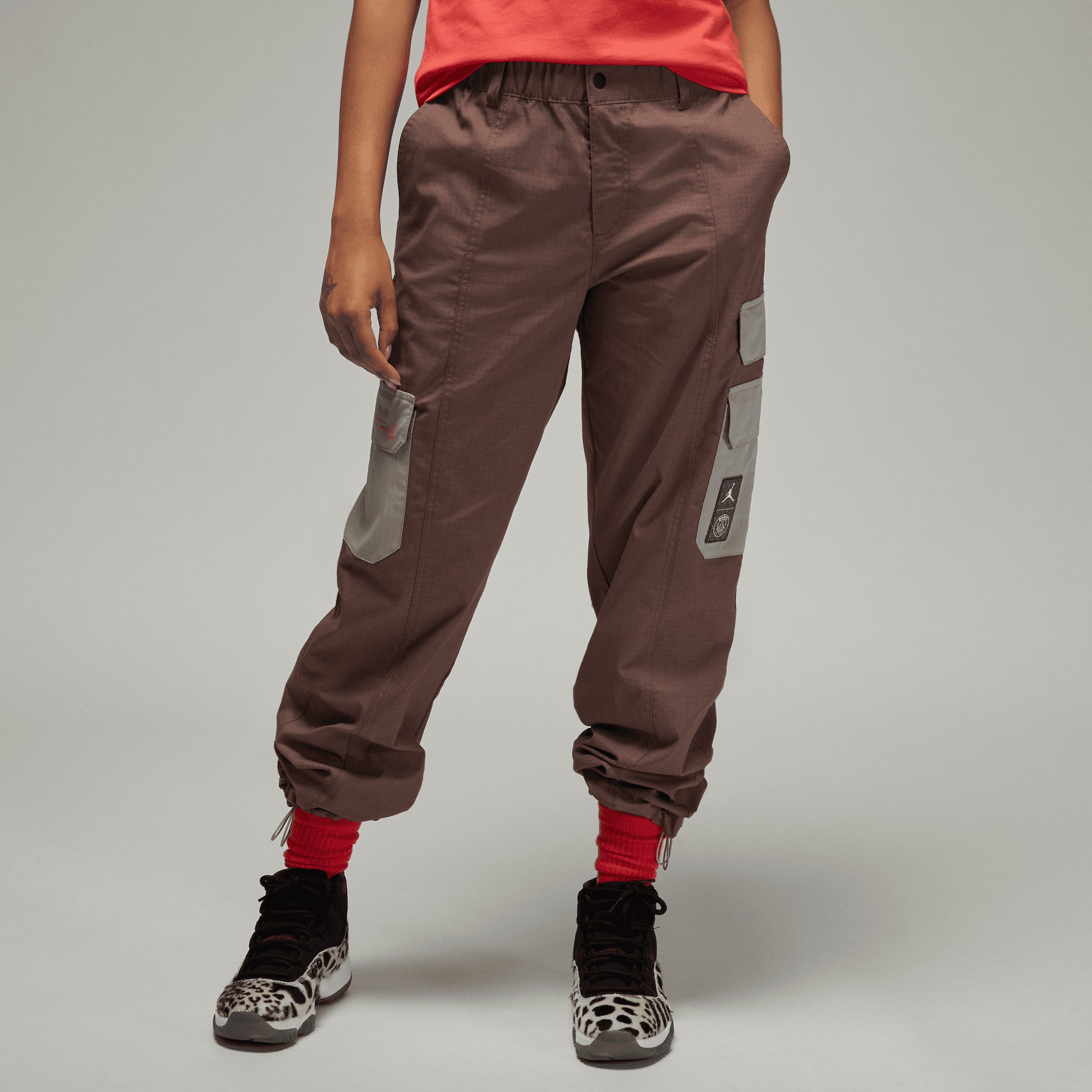 Jordan Paris Saint Germain Kadın Kahverengi Eşofman Altı