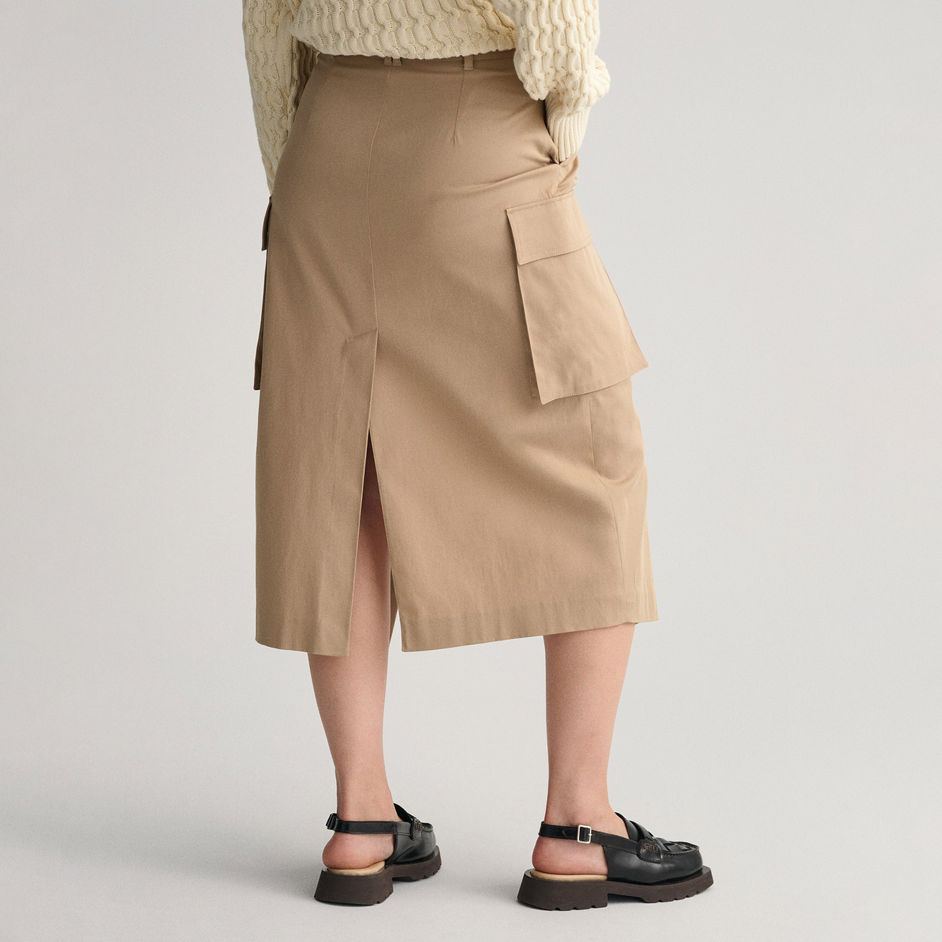 GANT Kadın Bej Slim Fit Etek