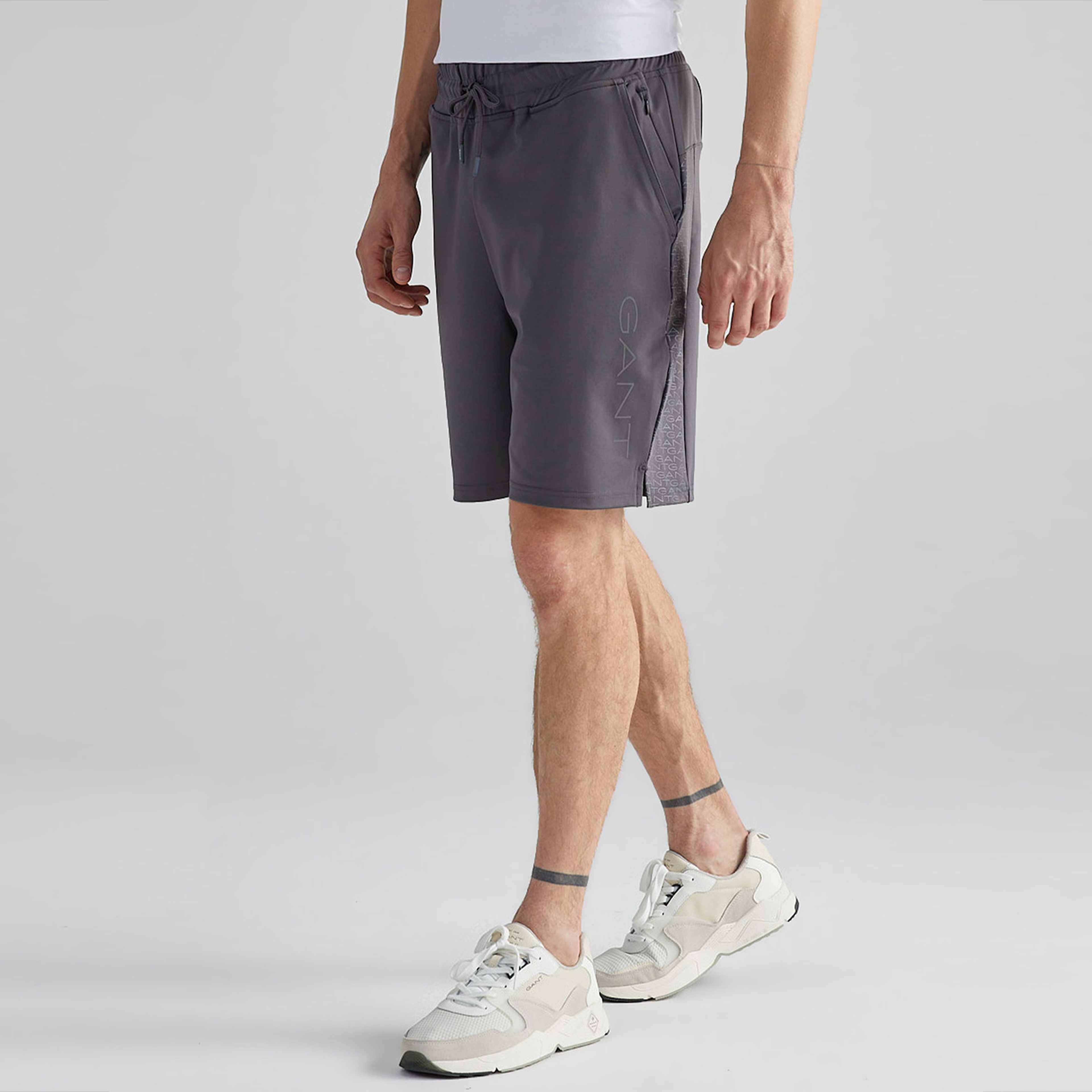 GANT Erkek Gri Regular Fit Şort