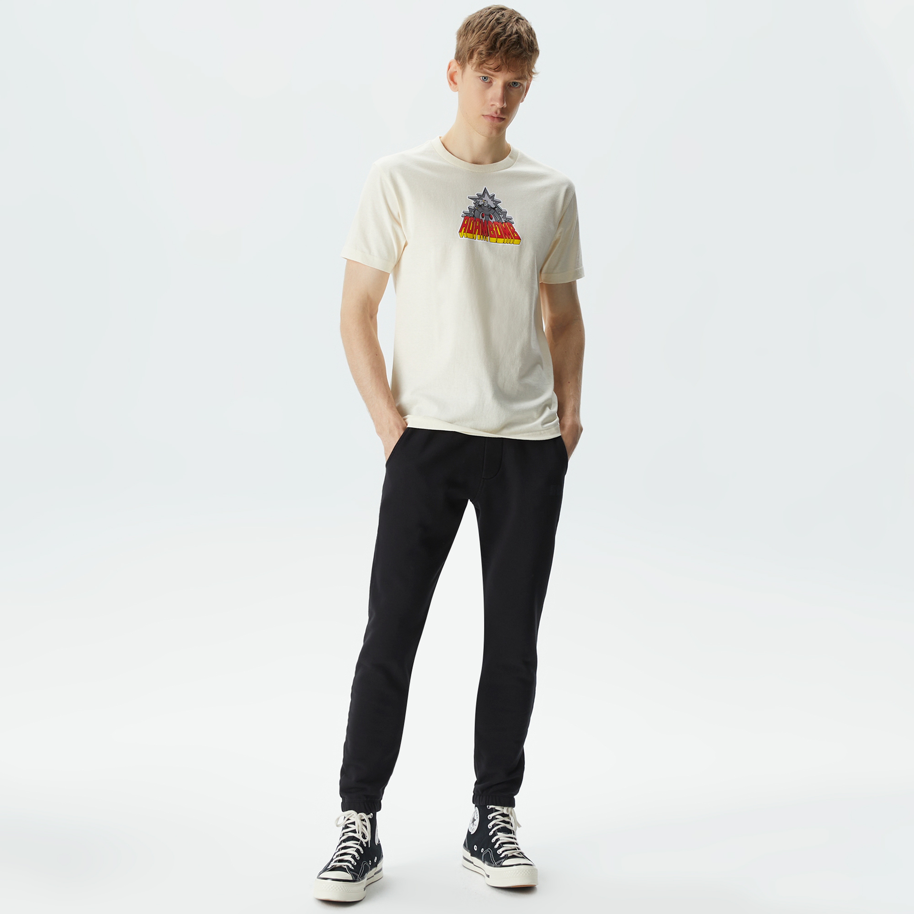 The Hundreds Mecha Bomb Erkek Krem T-Shirt