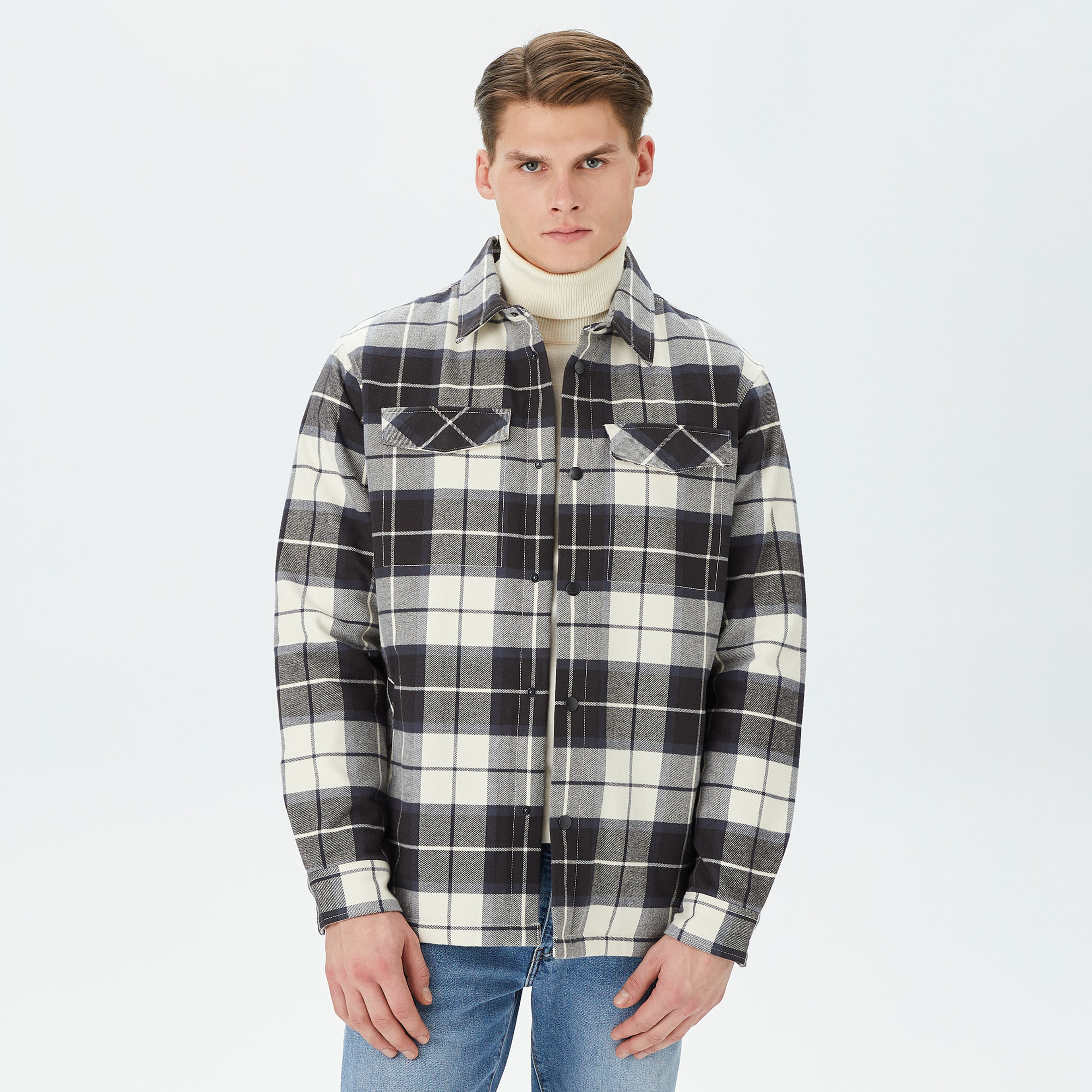 Jack Wolfskin Van View Shirt Erkek Beyaz Gömlek