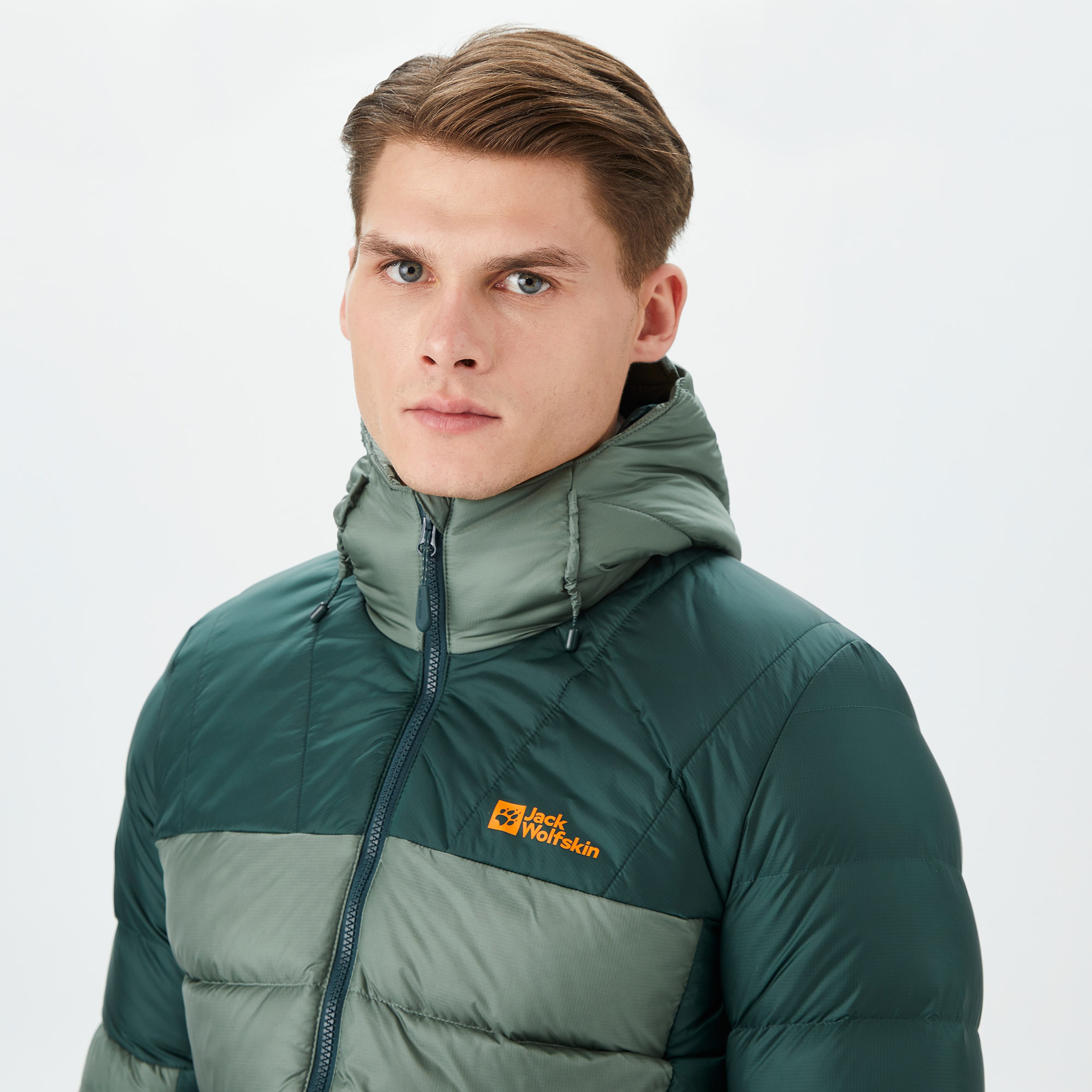 Jack Wolfskin Nebelhorn Down Hoody Erkek Yeşil Mont