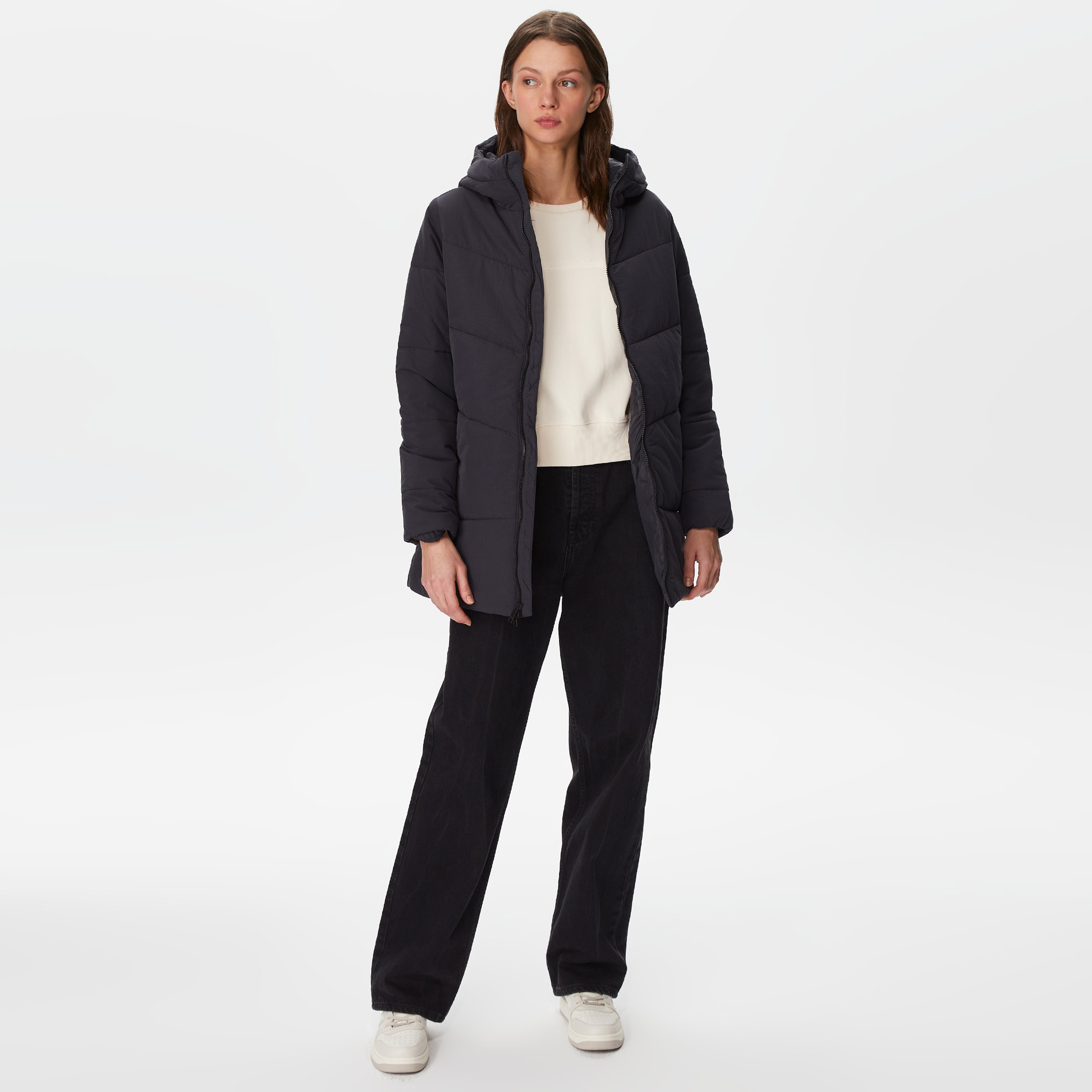 Jack Wolfskin Karolinger Long Kadın Gri Mont