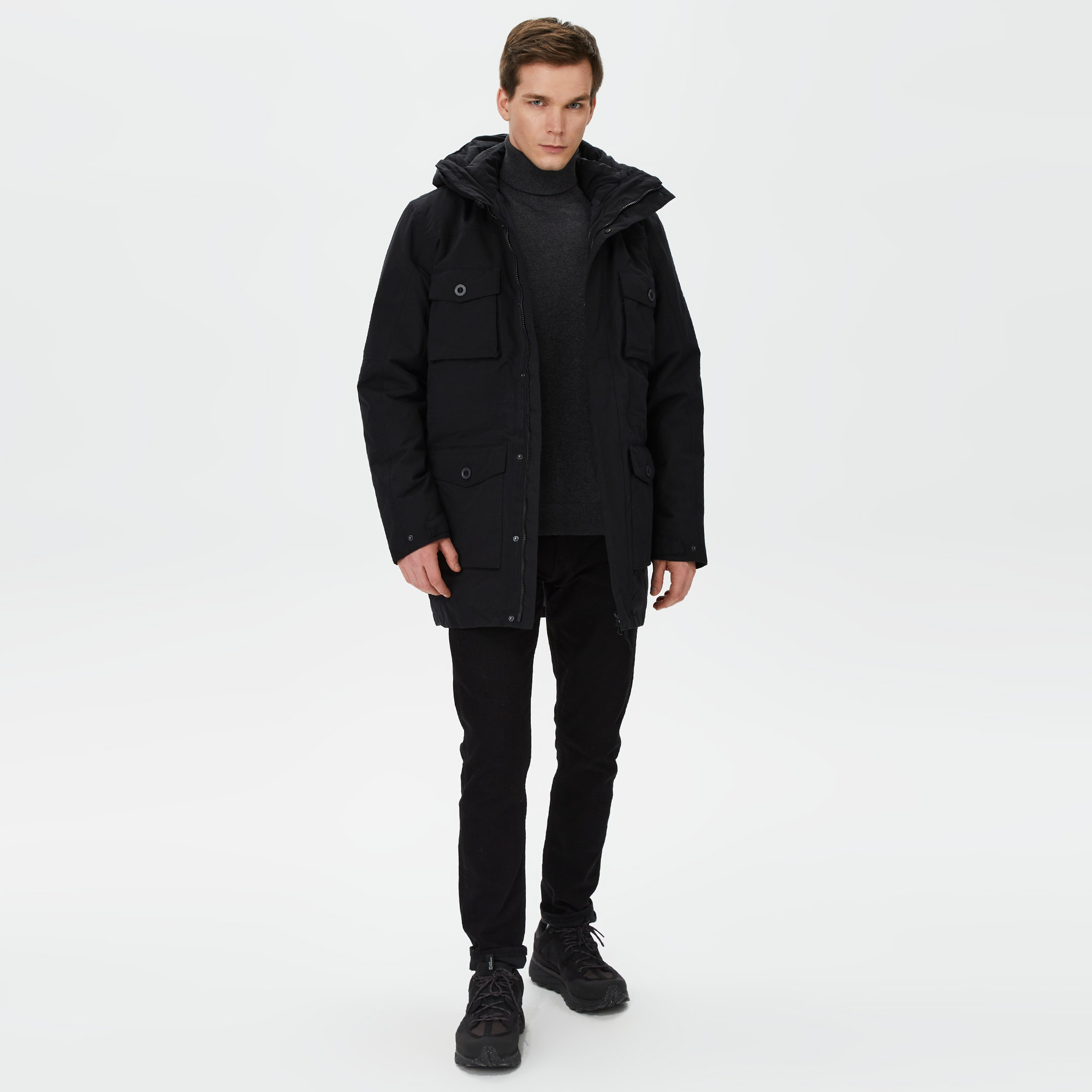 Jack Wolfskin Eiswald Erkek Siyah Mont
