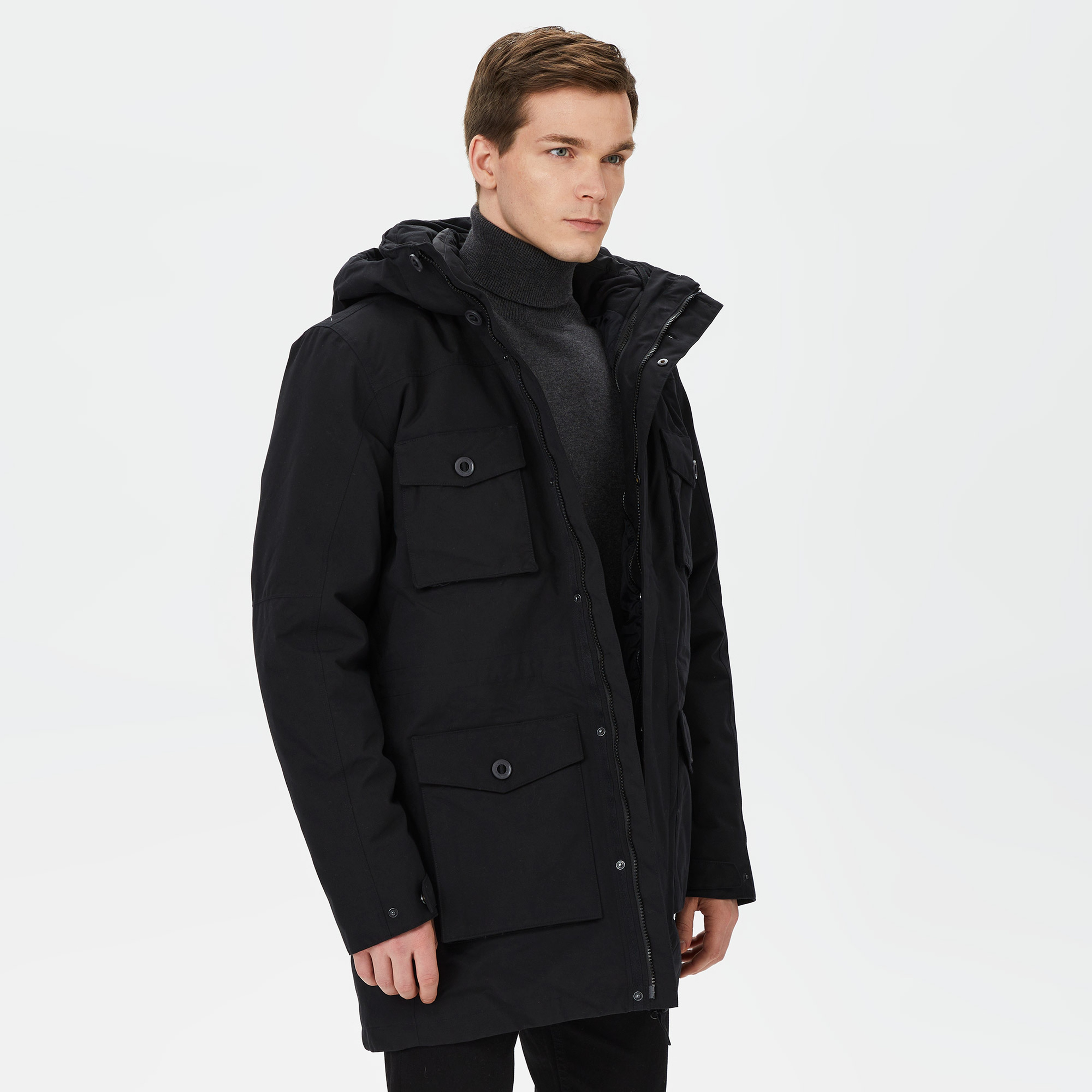 Jack Wolfskin Eiswald Erkek Siyah Mont