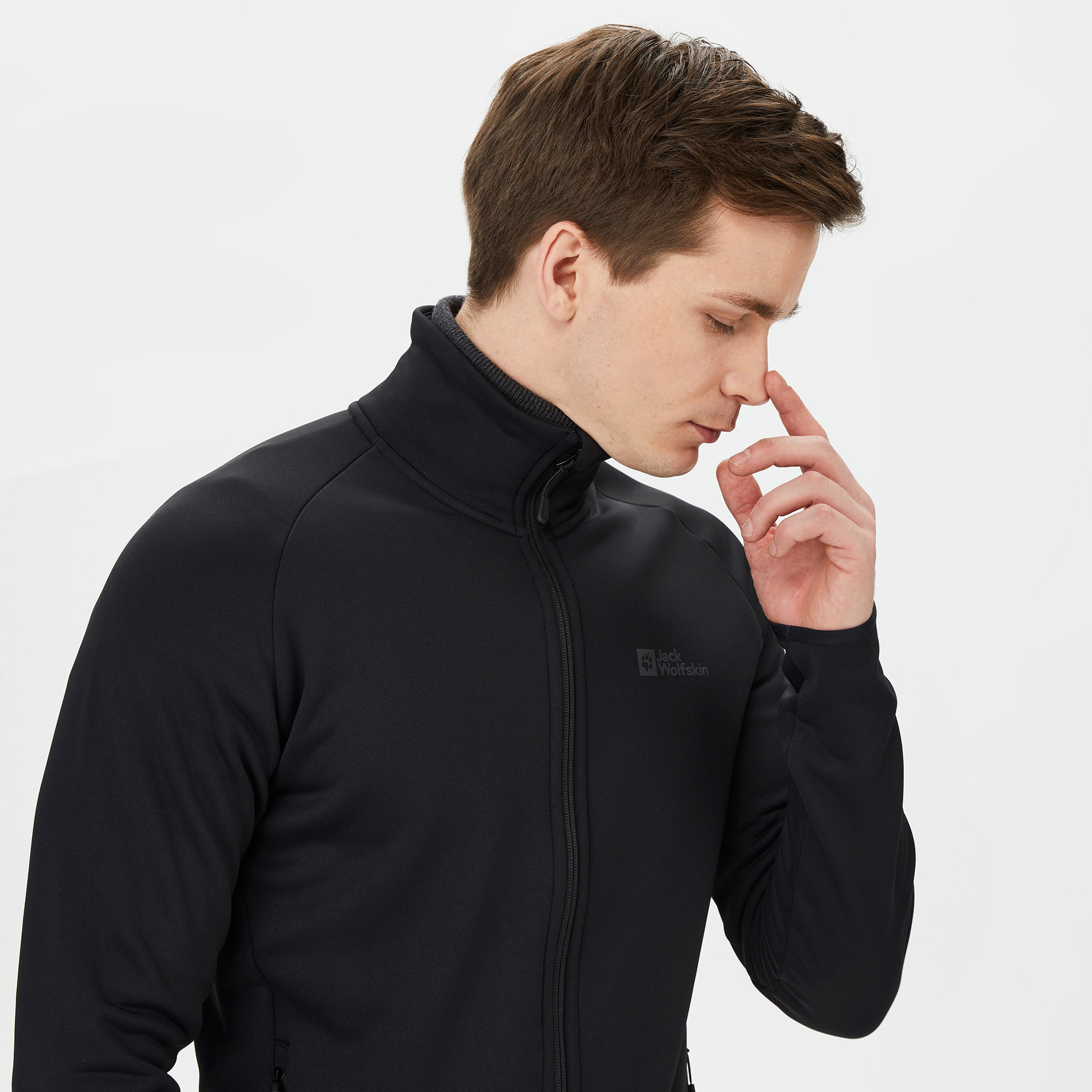 Jack Wolfskin Baiselberg Full Zip Erkek Siyah Ceket